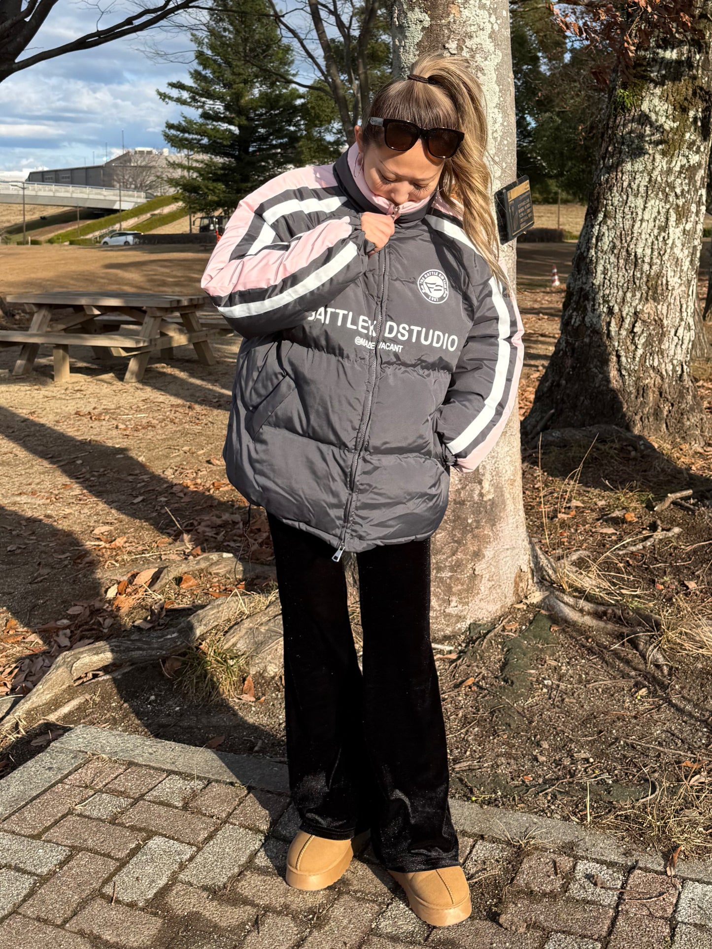 ラインストリート中綿ジャケット DPB90103