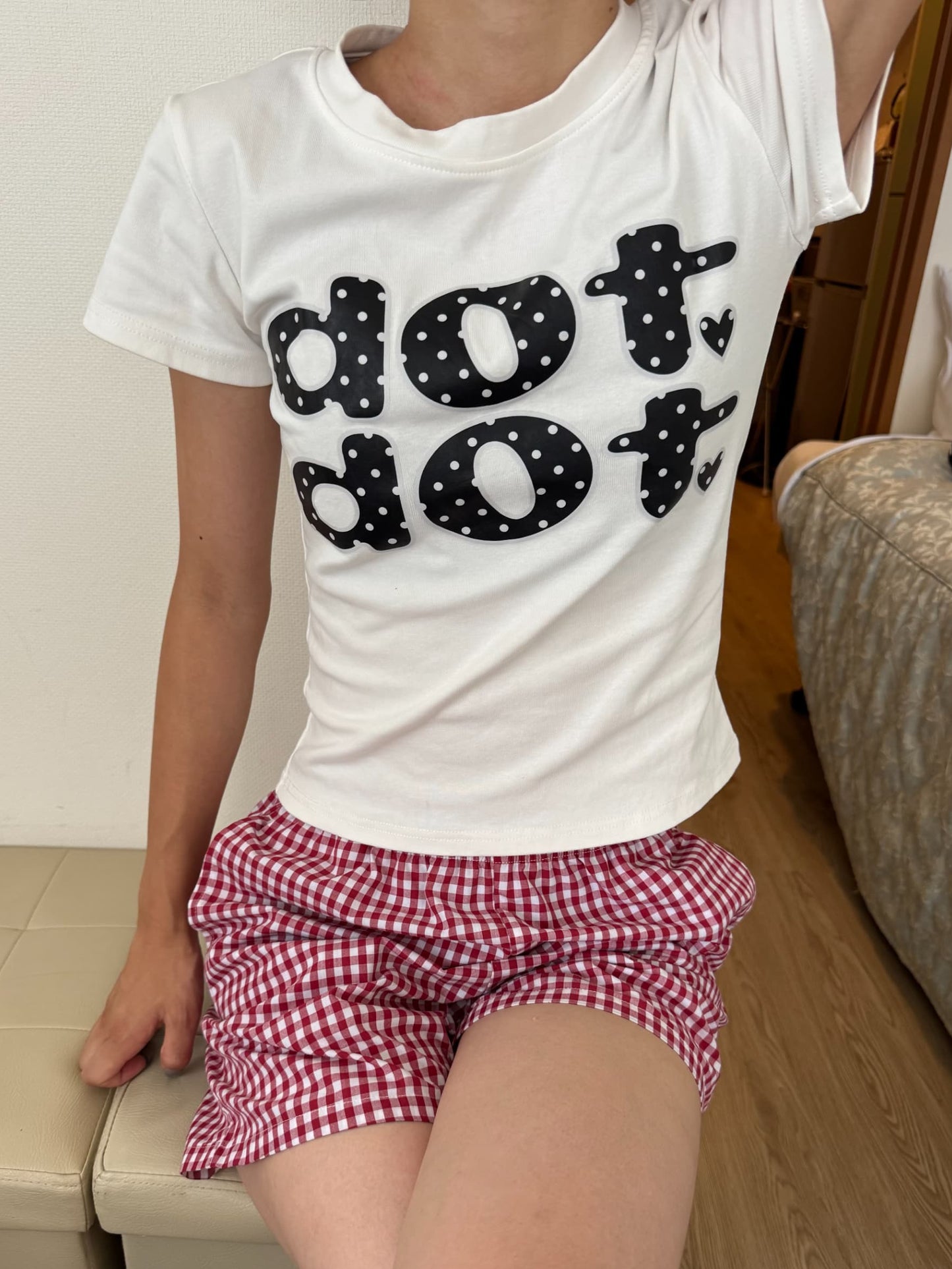 ドットレタリングミニTシャツ DPC07043