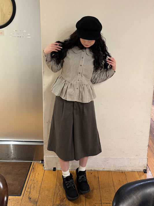 フリルチェックブラウス DPB85471