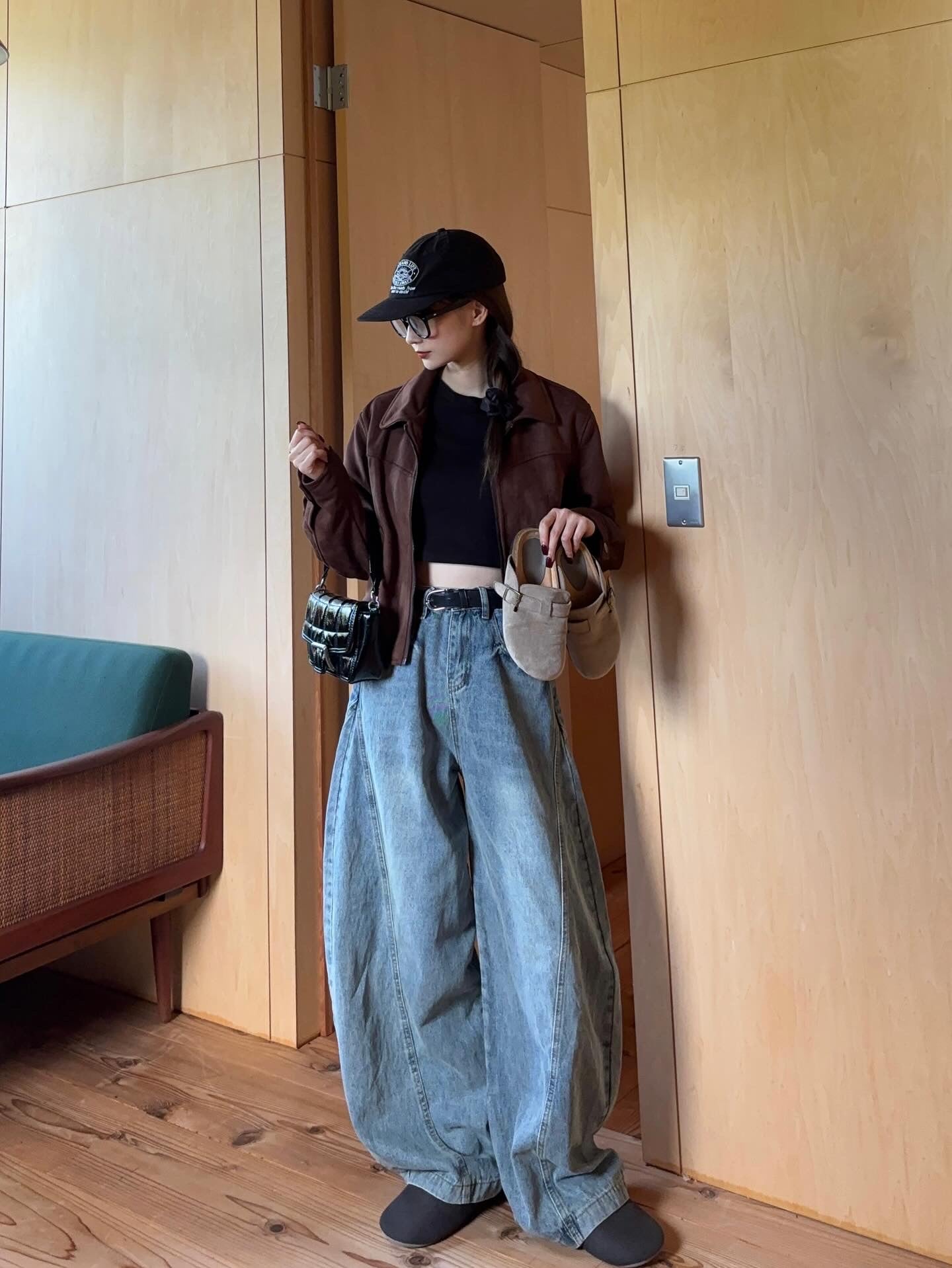 ワイドデニムパンツ DPB88136