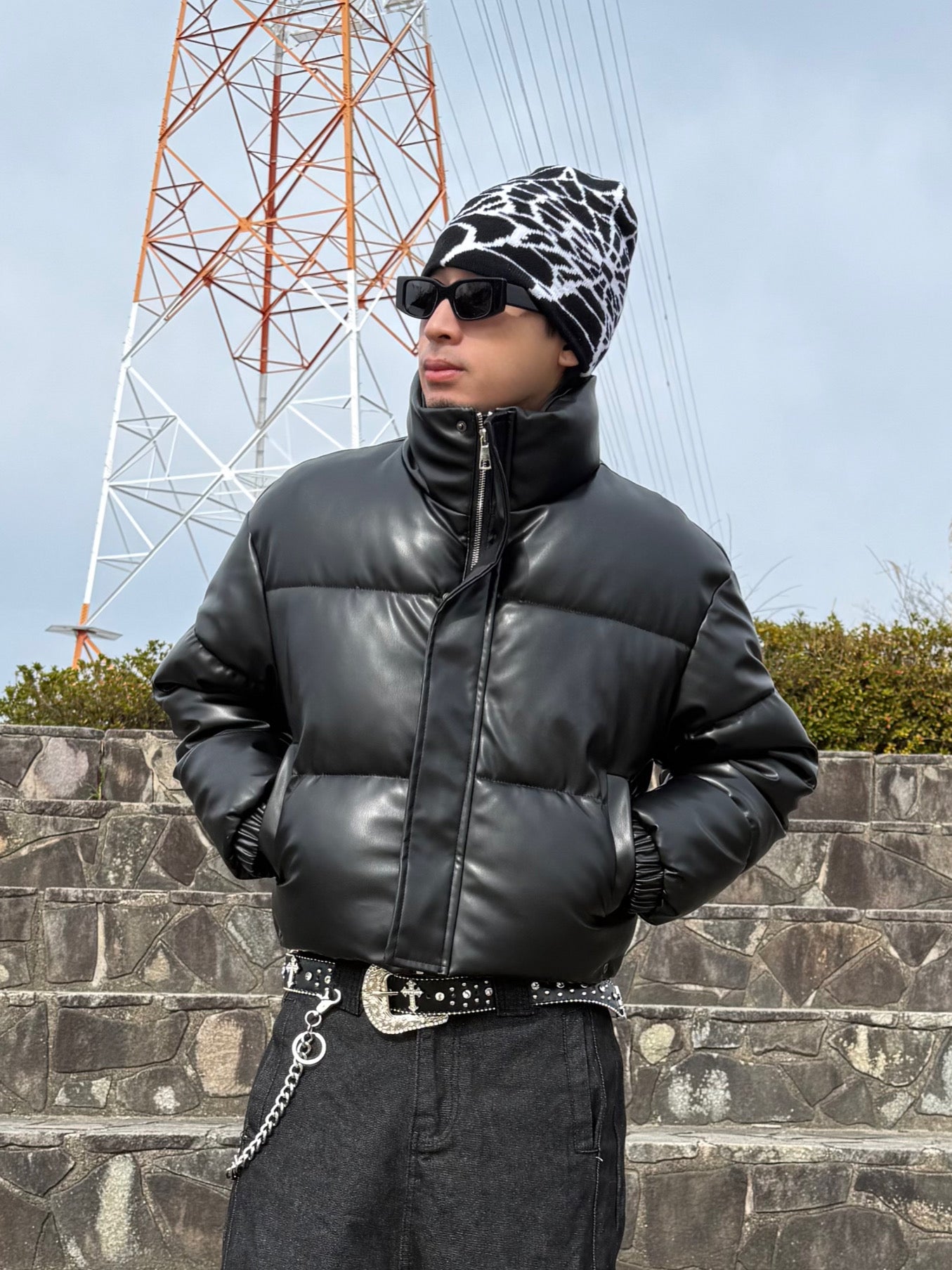レザーライクパデットジャケット DPB90158