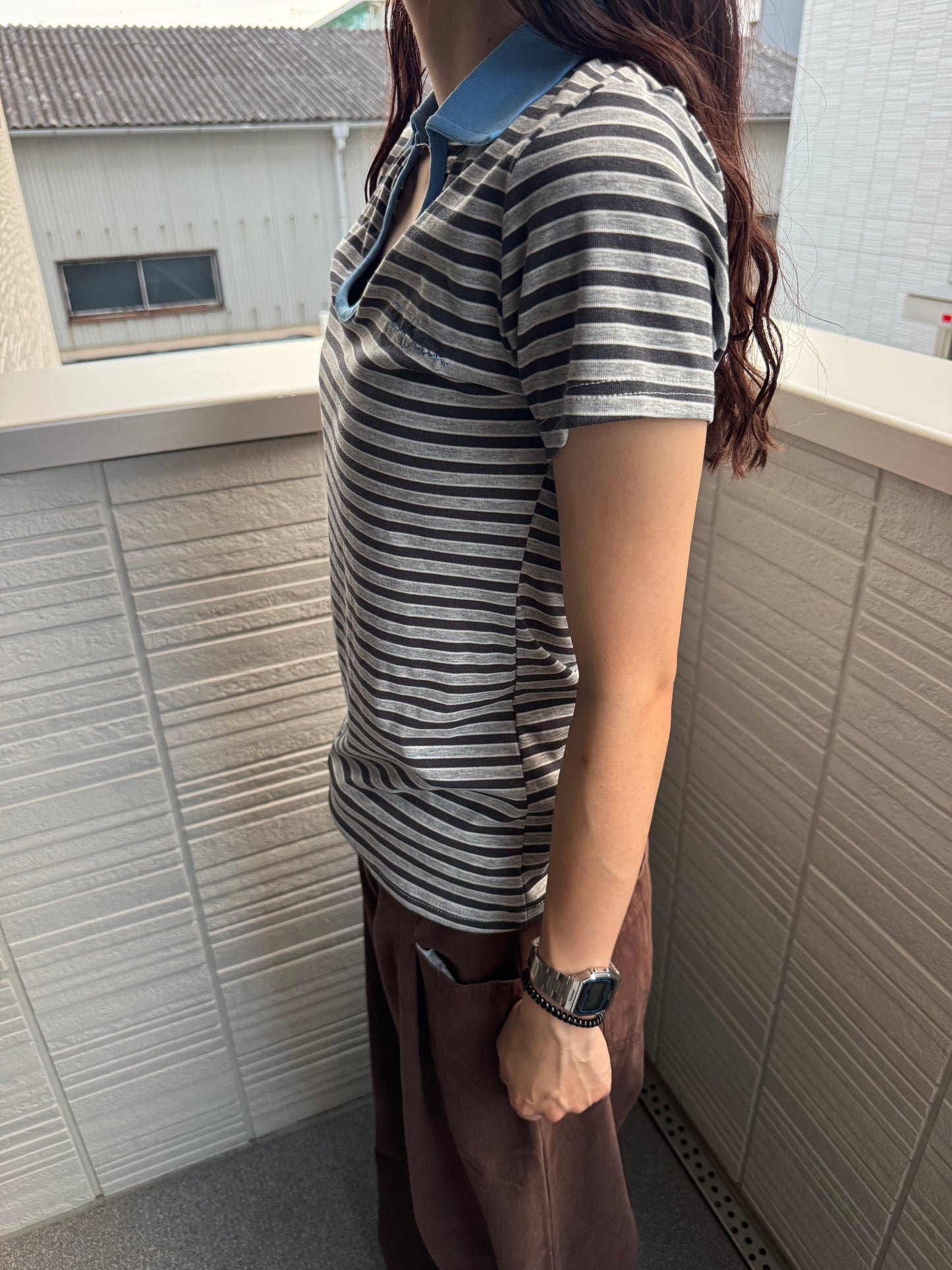 ボーダーポロTシャツ DPC07034
