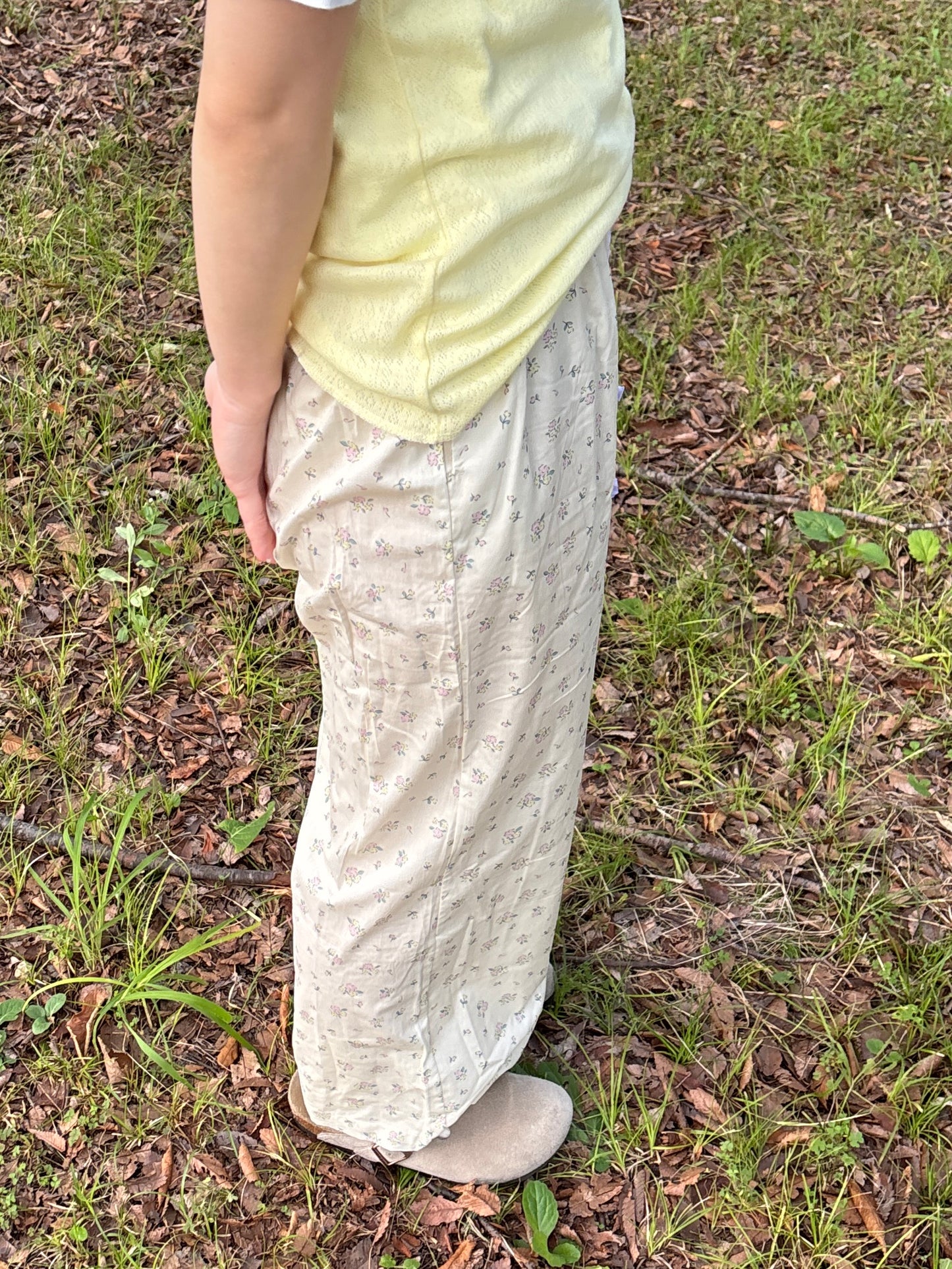 フラワープリントパンツ DPB84355
