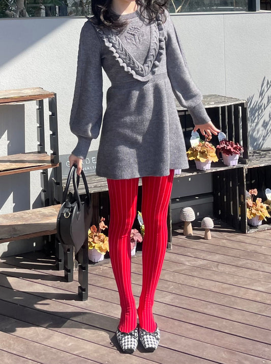 フリルニットワンピース DPA43324