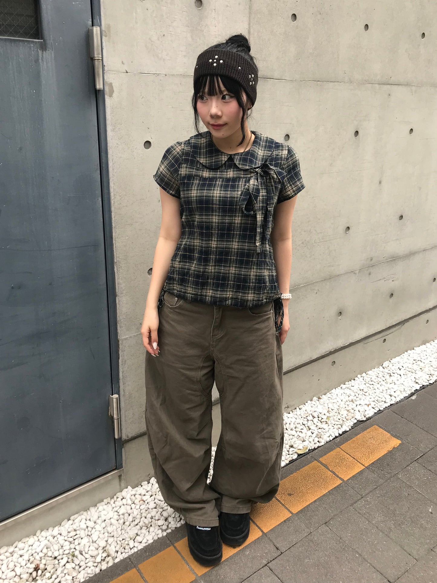 サマーチェックシャツトップス DPB89259
