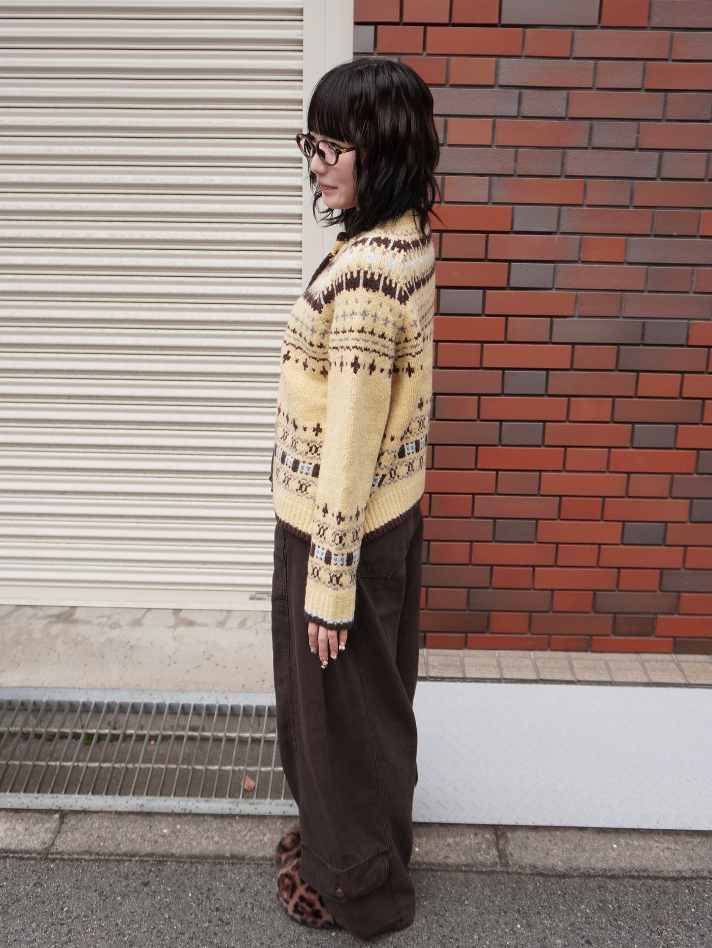 ロワーポケットブラウンカーブパンツ DPB85393