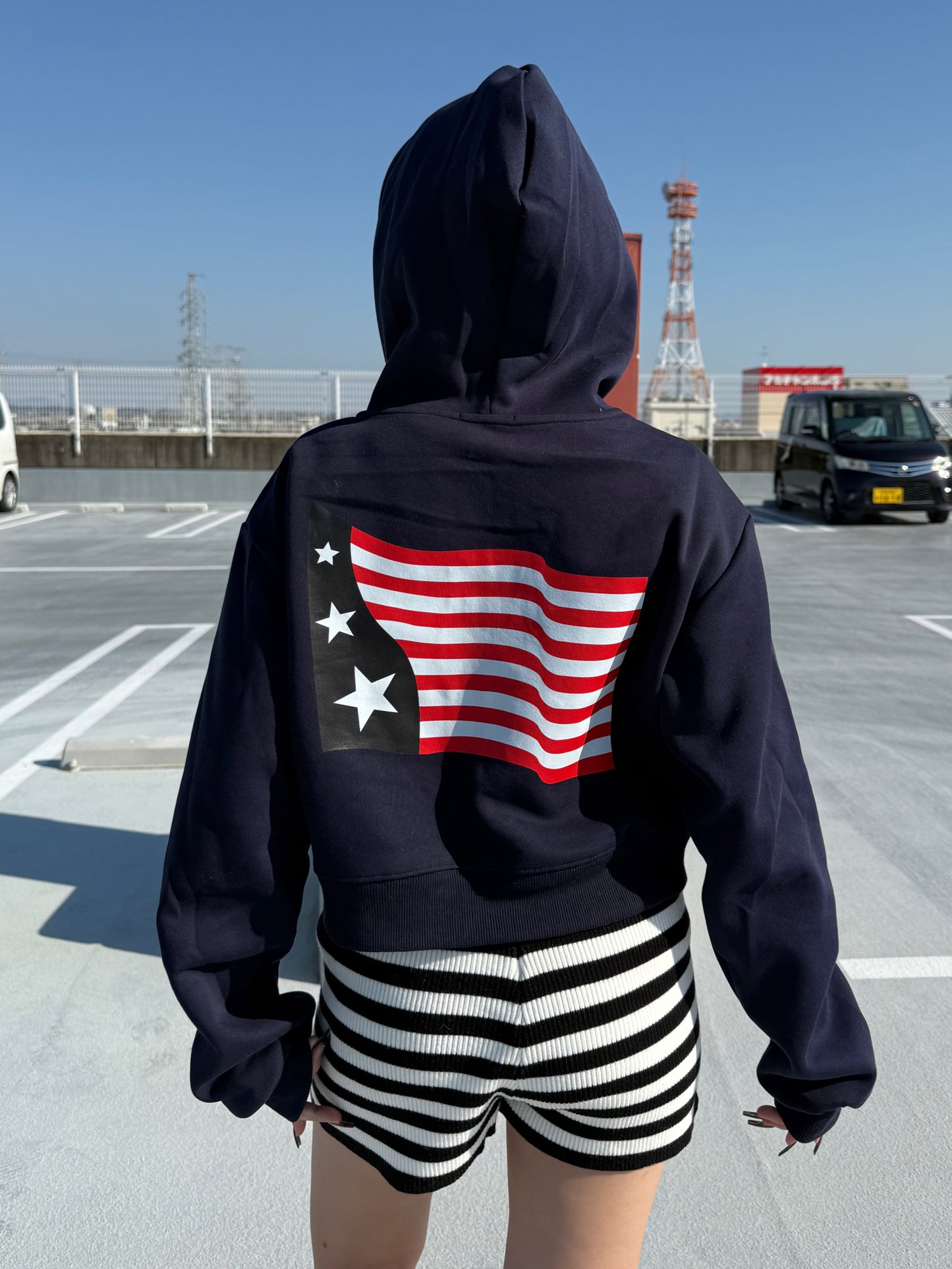 ボーダーニットショートパンツ DPB73537