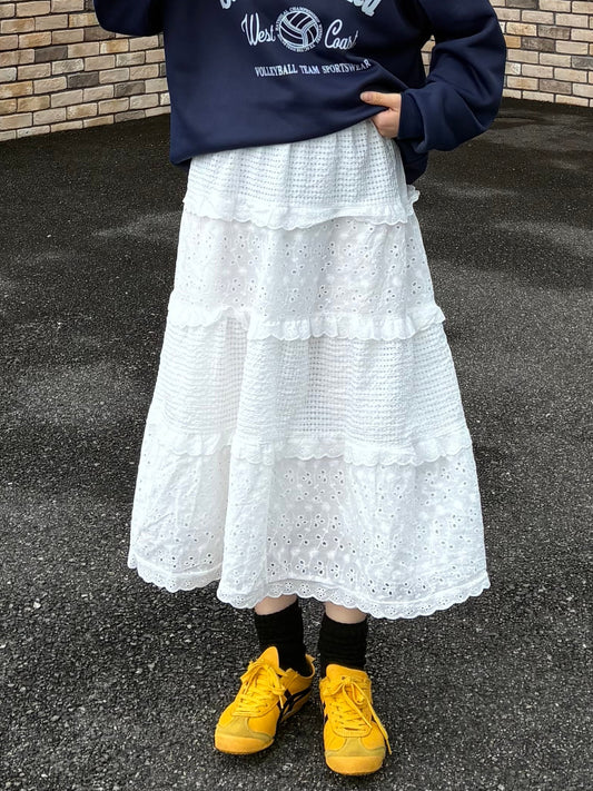 シフォンホワイトスカート DPA61485