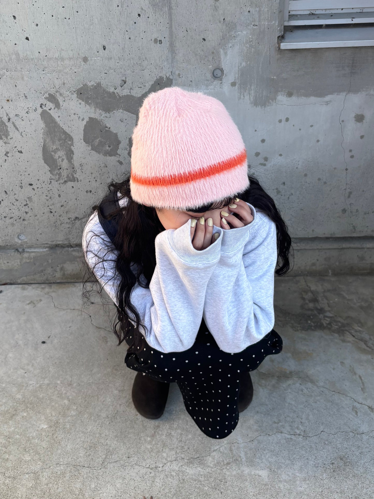 ラインシャギーニット帽 DPB84283