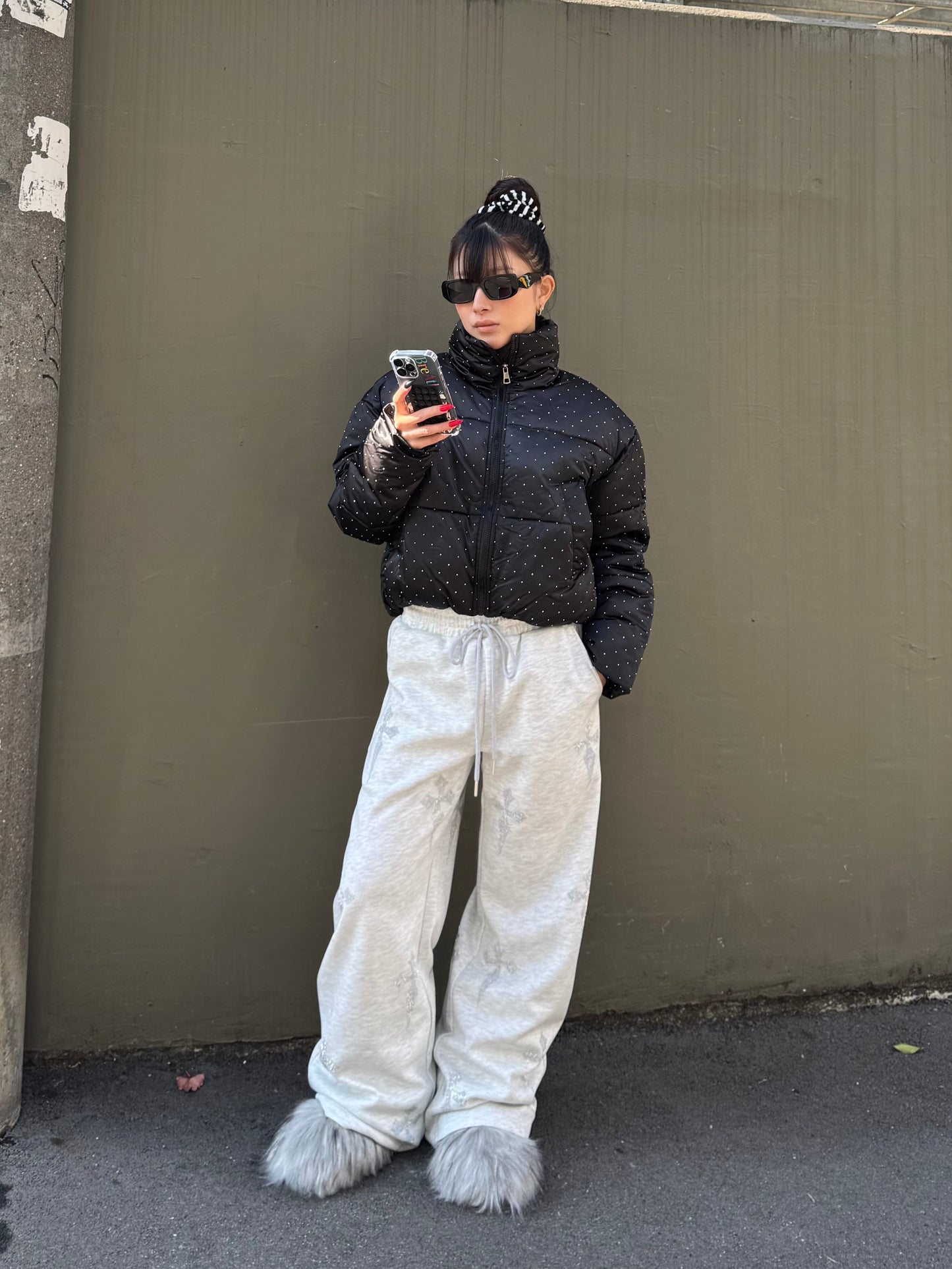 クロスラメスウェットパンツ DPB86167