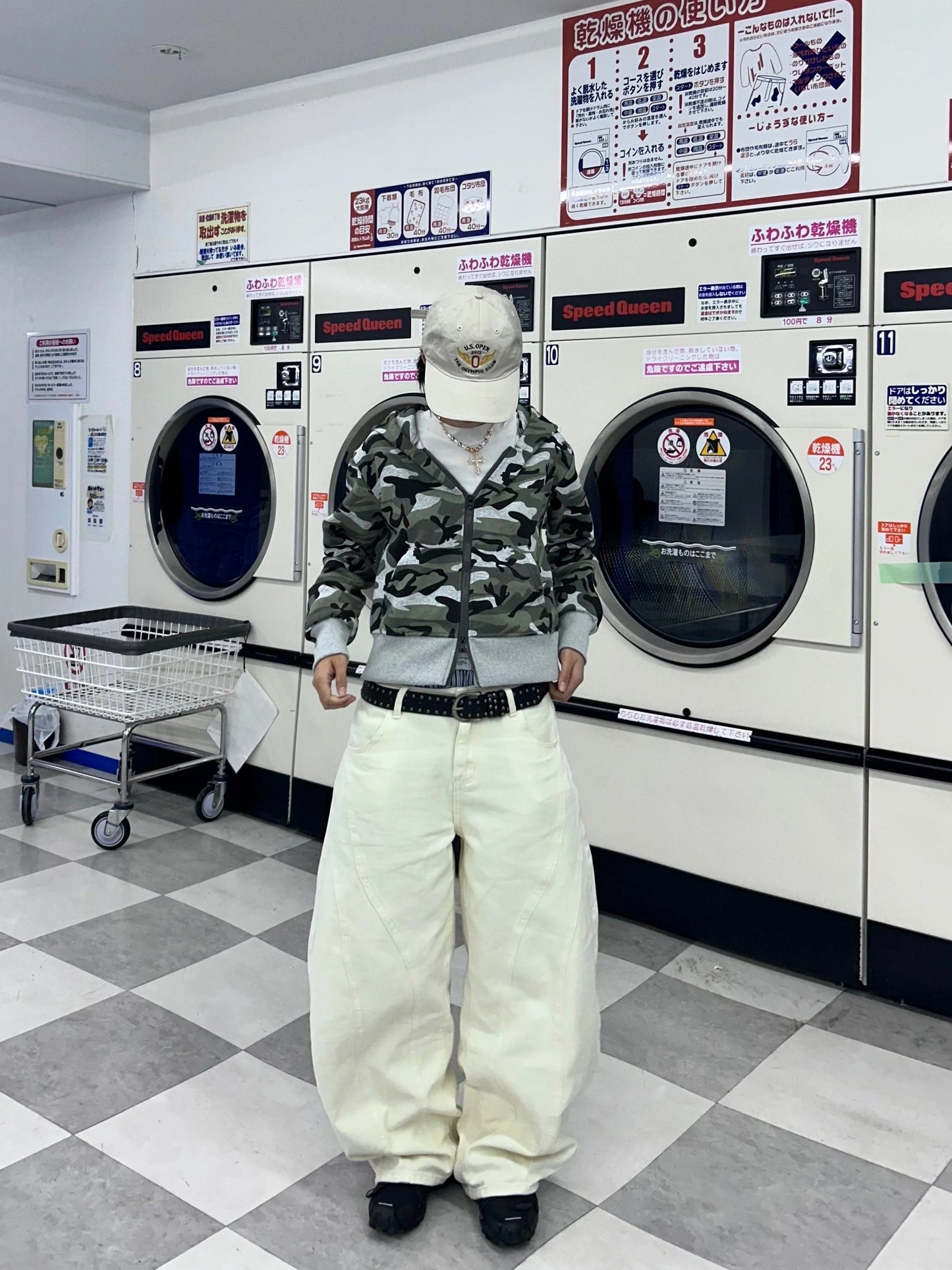 ショートカモフラジップパーカー DPB92062