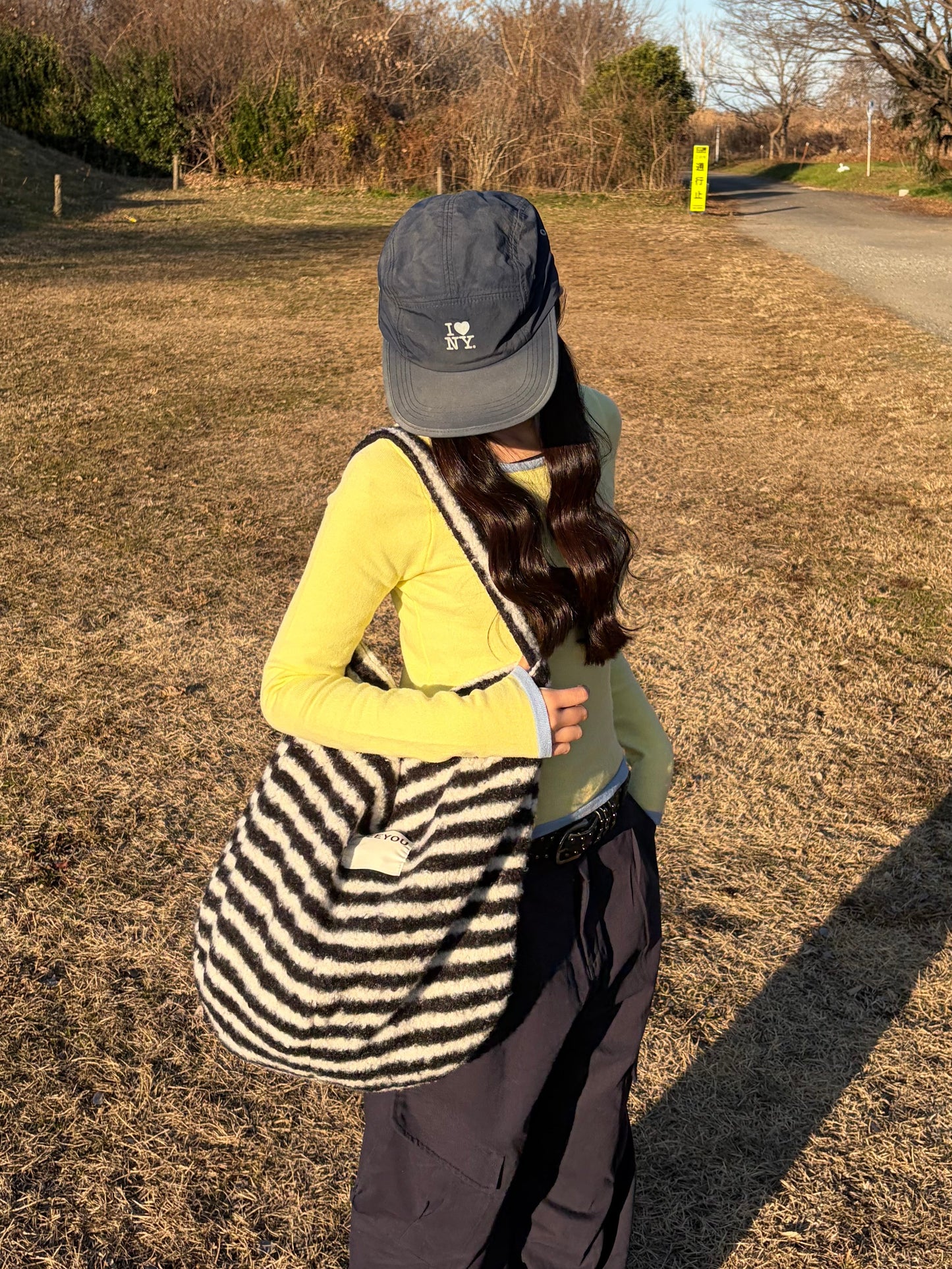 ストライプショルダーバック DPB92097