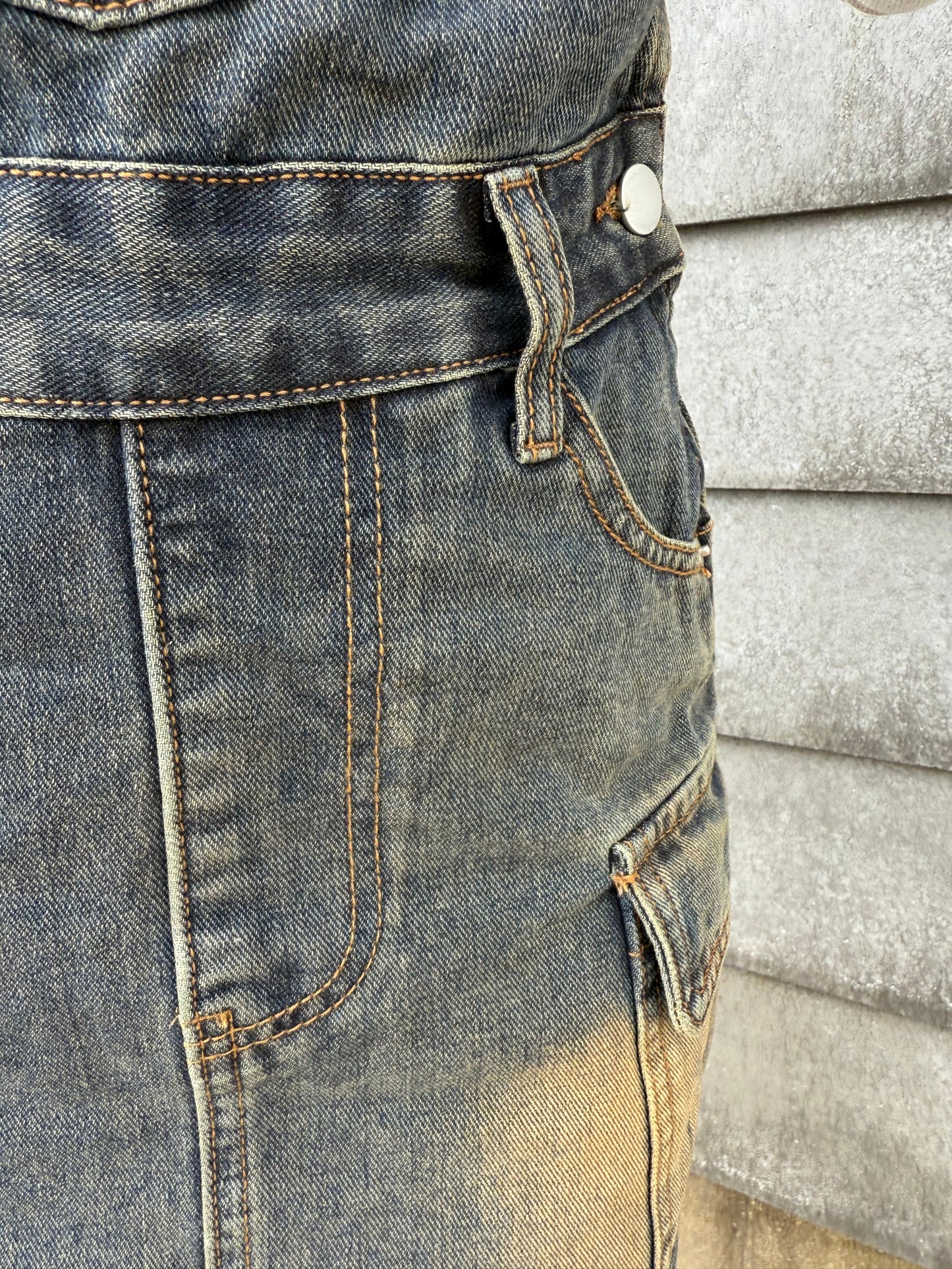 デニムミニサロペット DPB73502