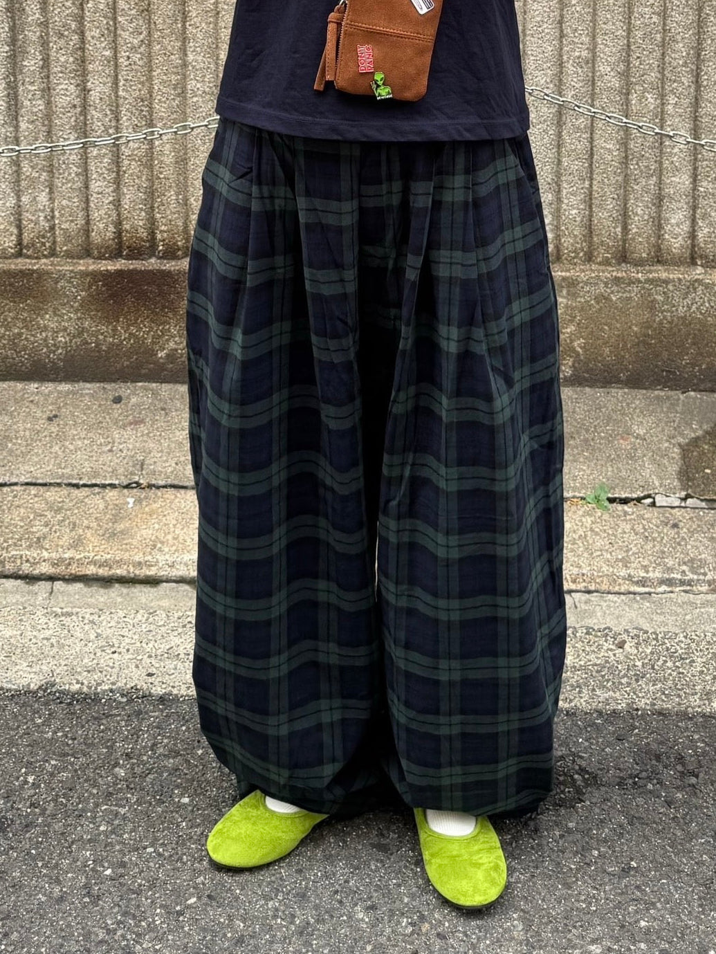 カーブラインチェックパンツ DPB85295