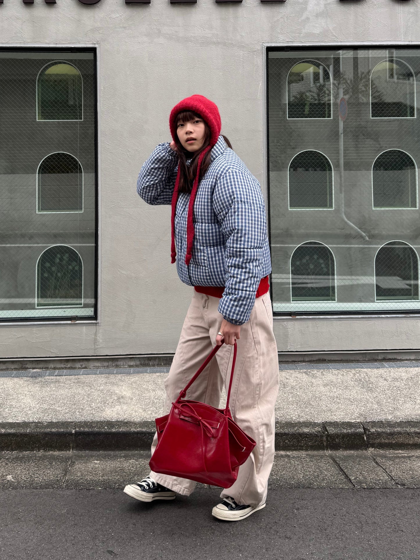 ギンガムチェックダウンジャケット DPB91052