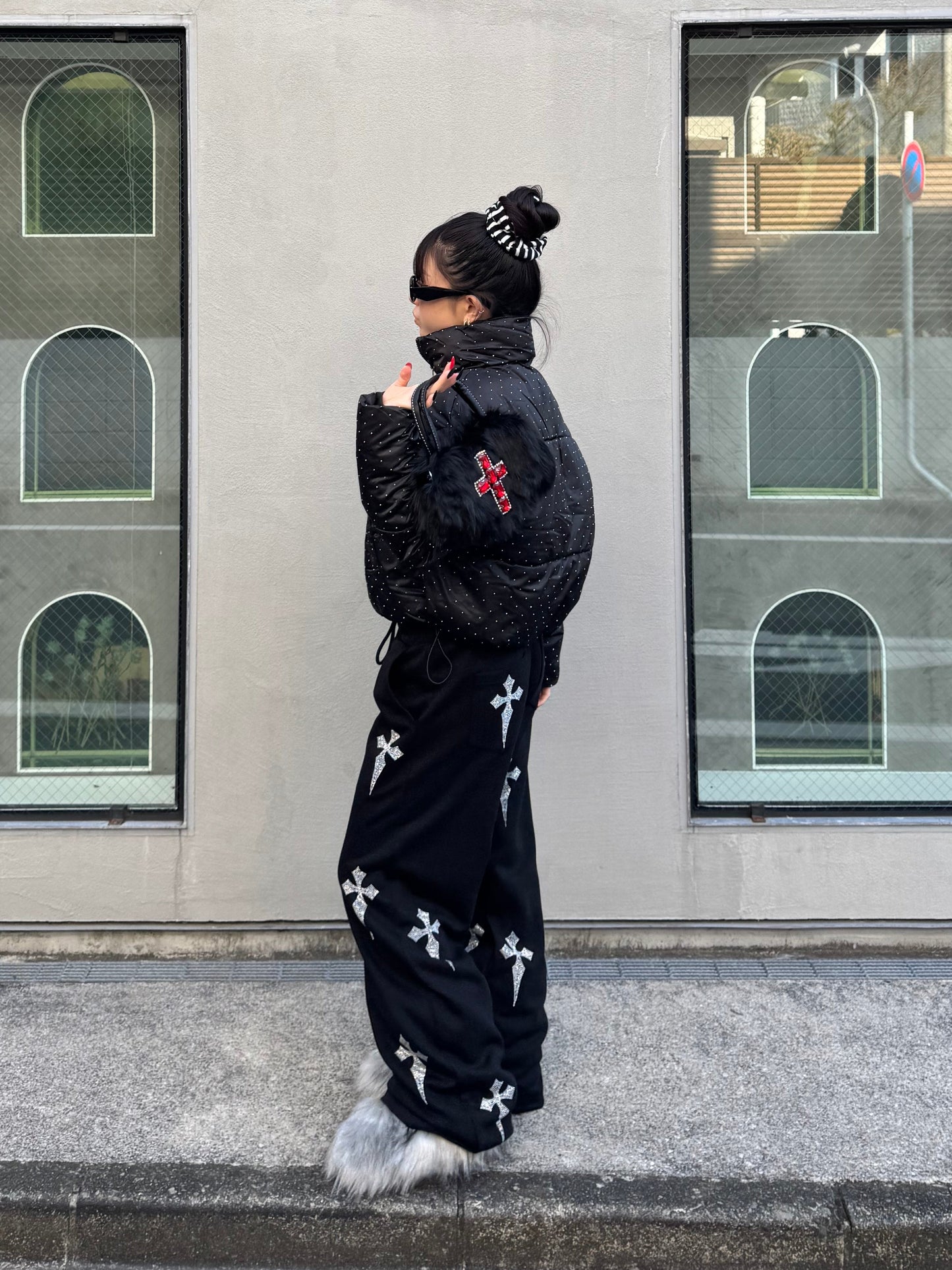 クロスラメスウェットパンツ DPB86167