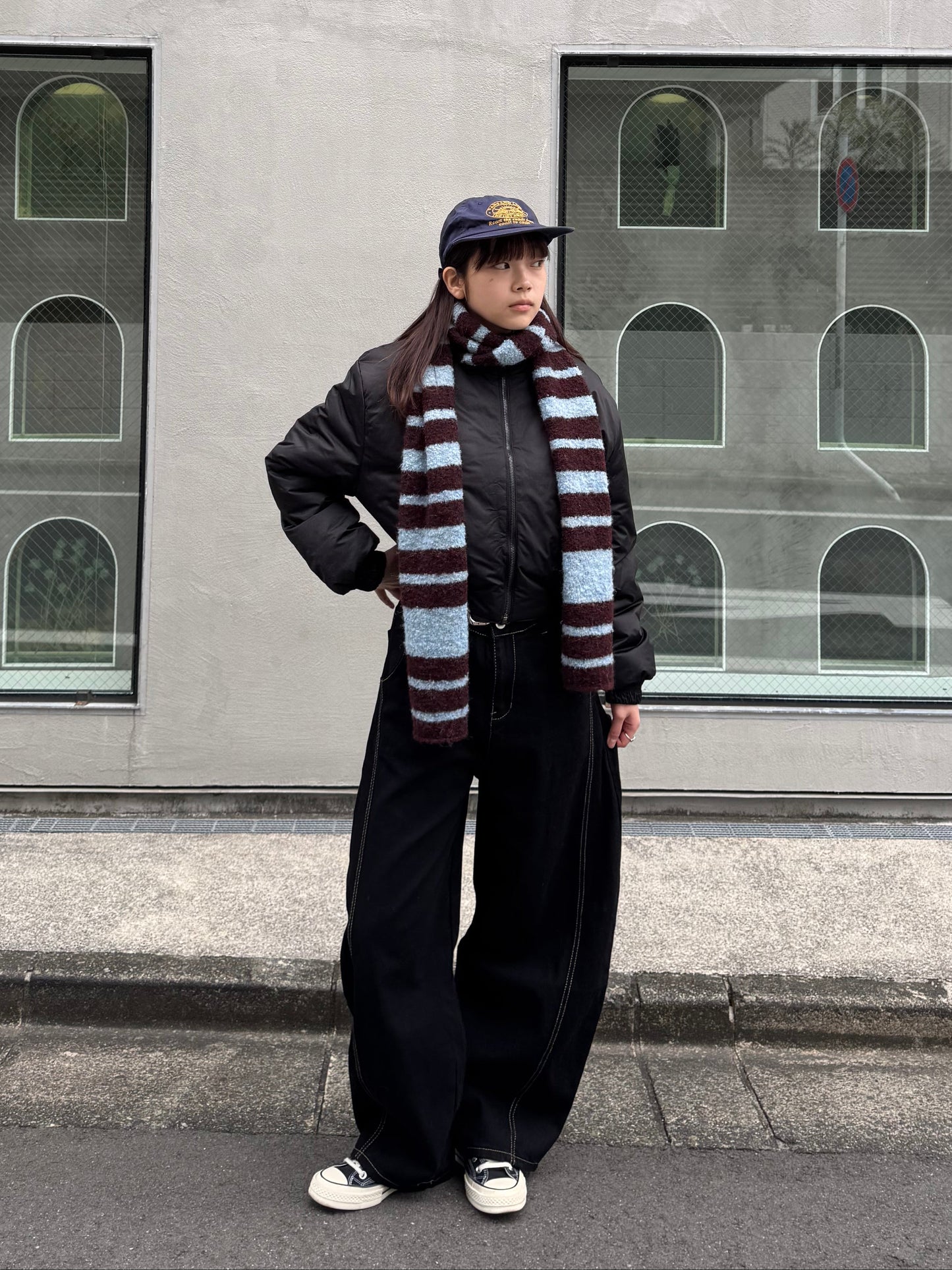 リバーシブルチェックダウンジャケット DPB91054