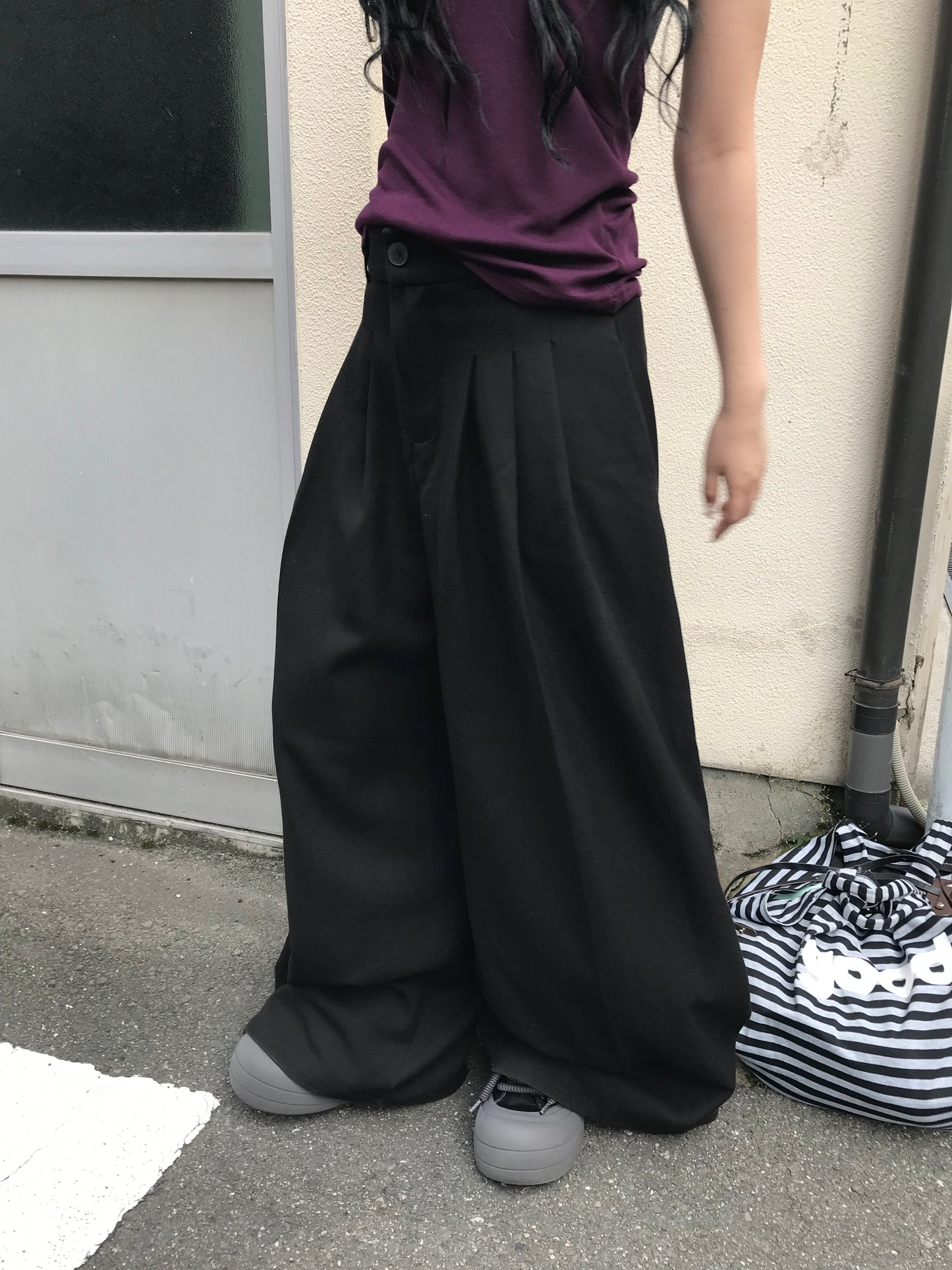 【即納】フレアワイドスラックス DPB85427S
