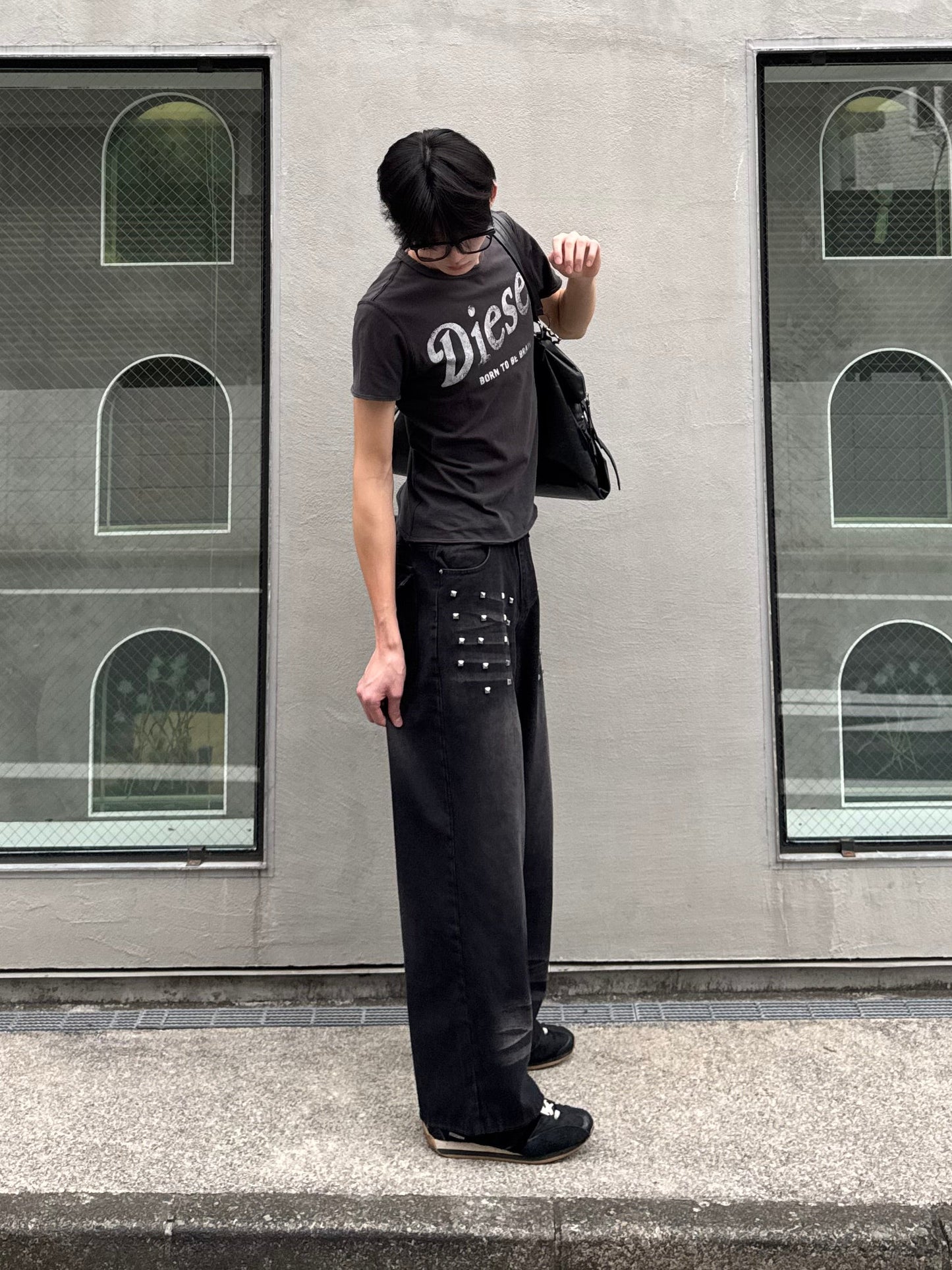 フロントスタッズデニムパンツ DPC05001