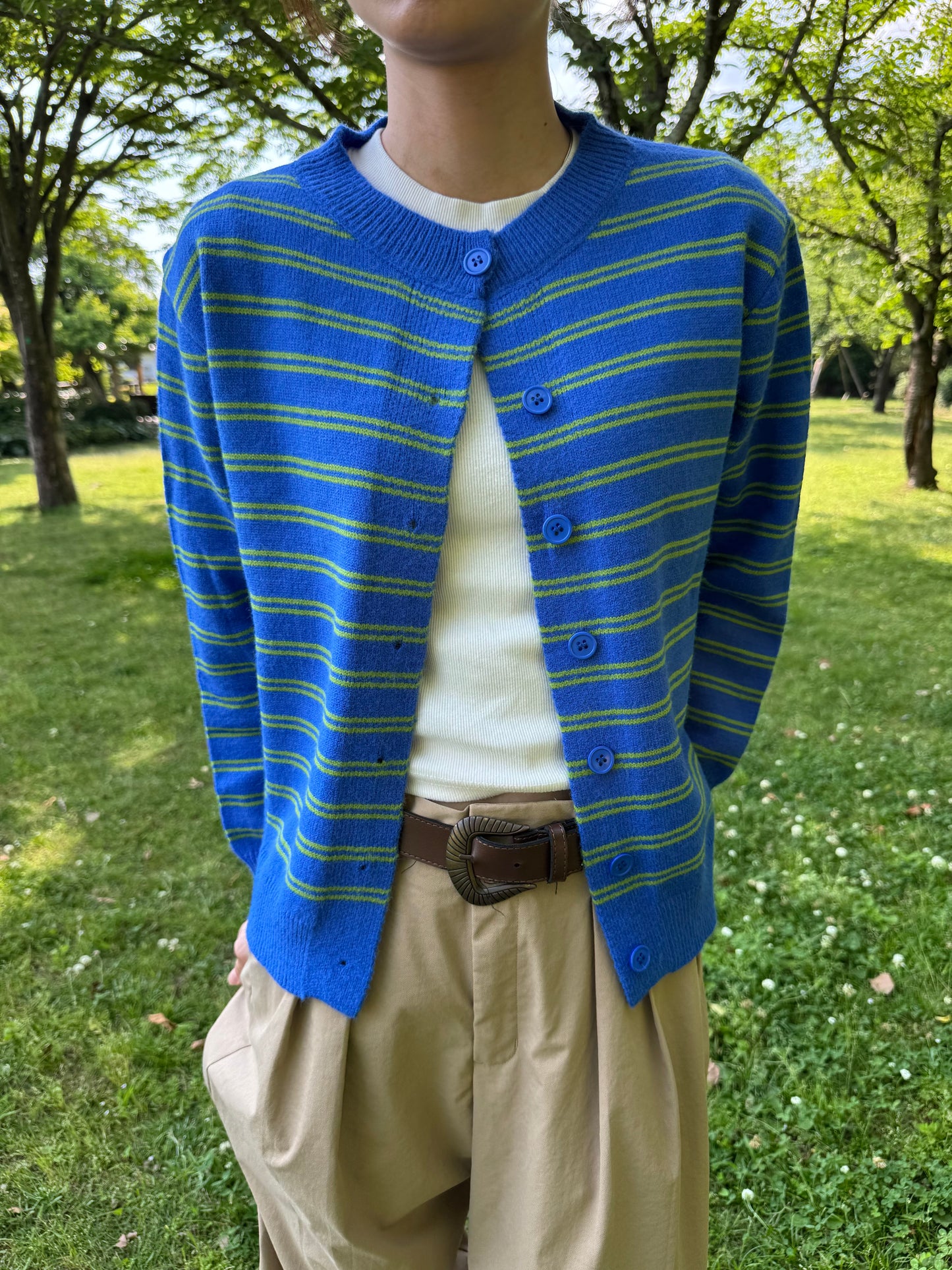 ボーダーカーディガン DPC07005