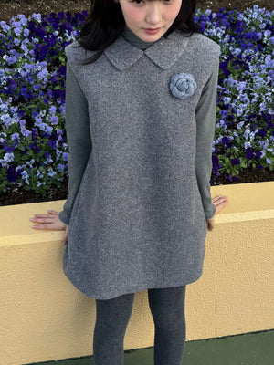 フラワーポイントワンピースセット DPA43726