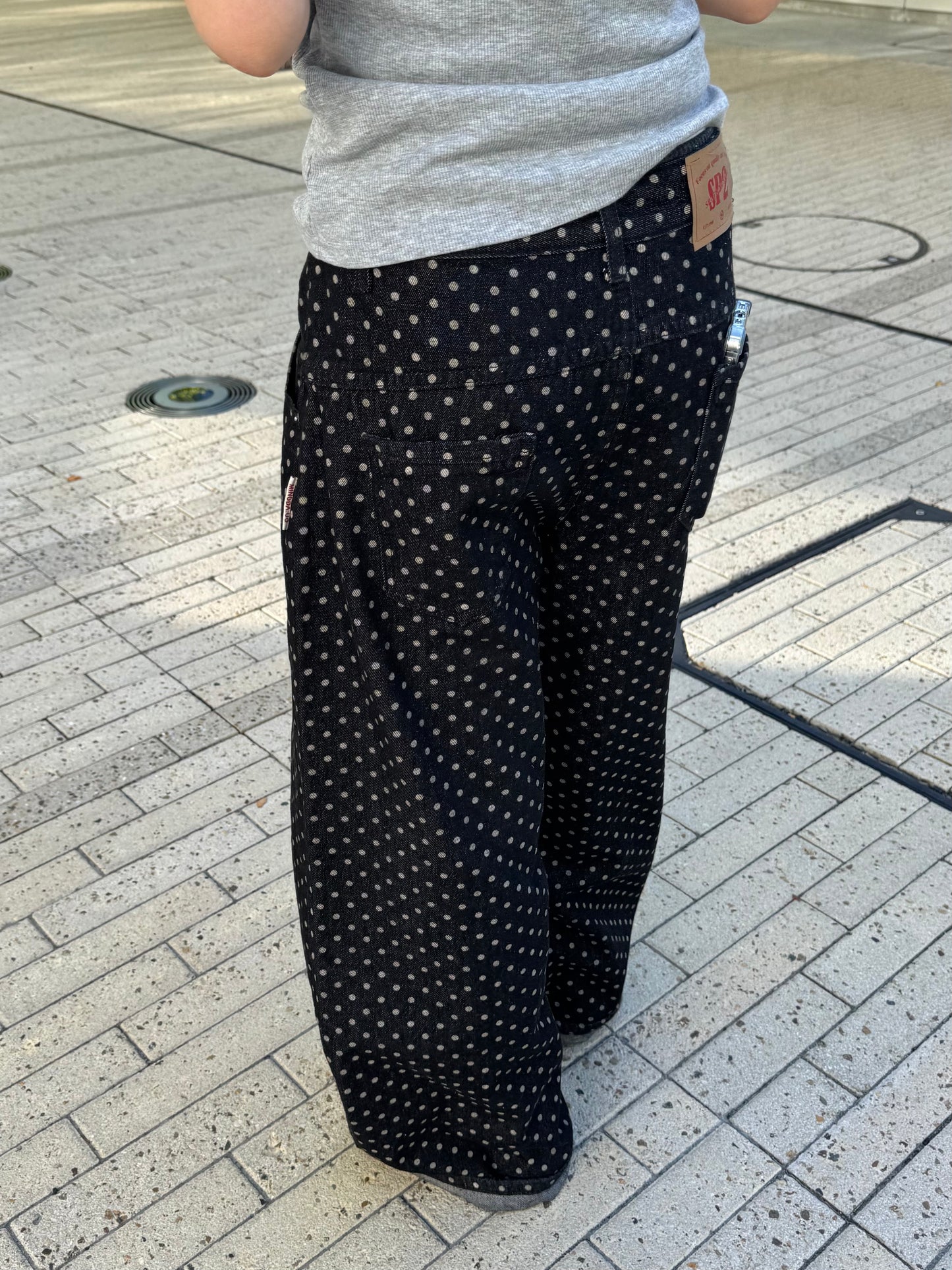 ドットワイドデニムパンツ DPB85316