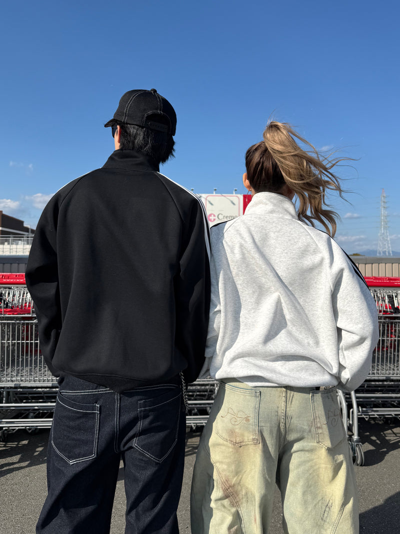 D's WAVE! ハーフジップスウェットM プレミアムシートパス、銀テープ付き ハーフジップスウェット DPB90109 – CRAMMY