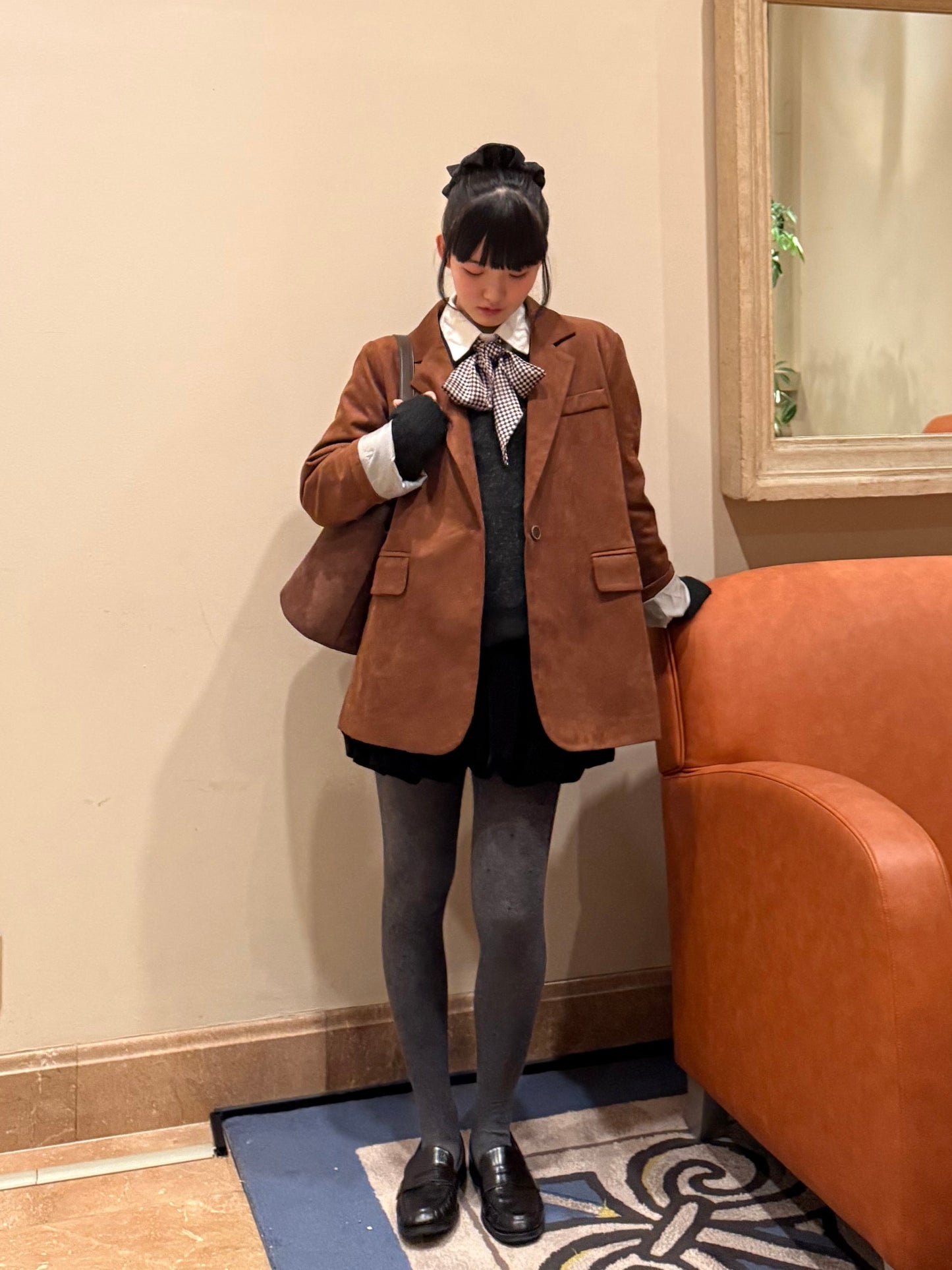 スエードライクテーラードジャケット DPA43723