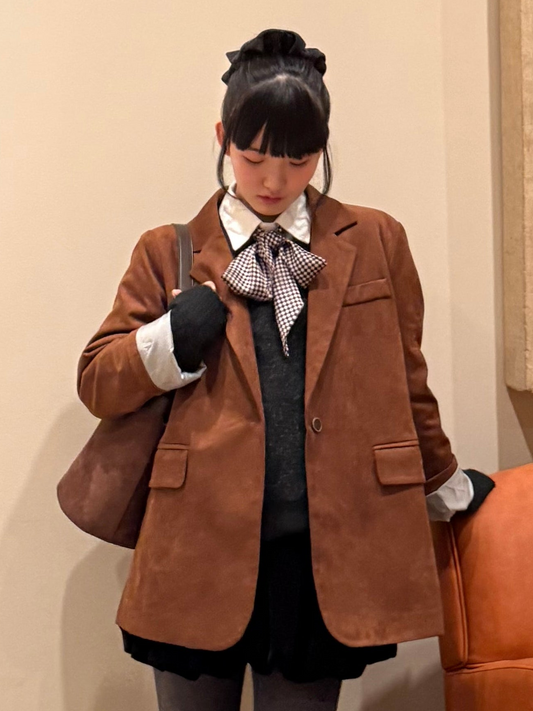 スエードライクテーラードジャケット DPA43723