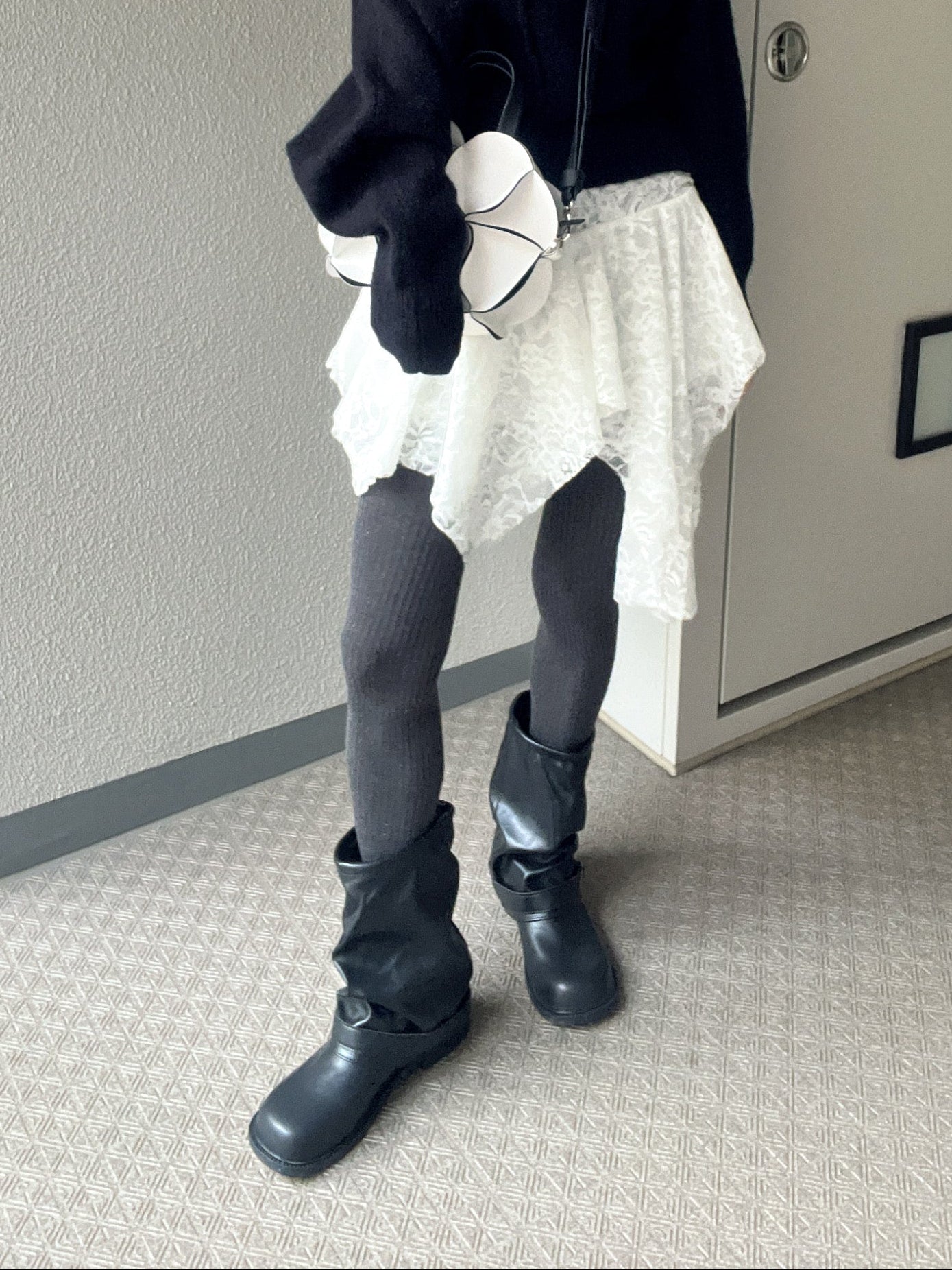 ミドル丈ルーズブーツ DPB79214