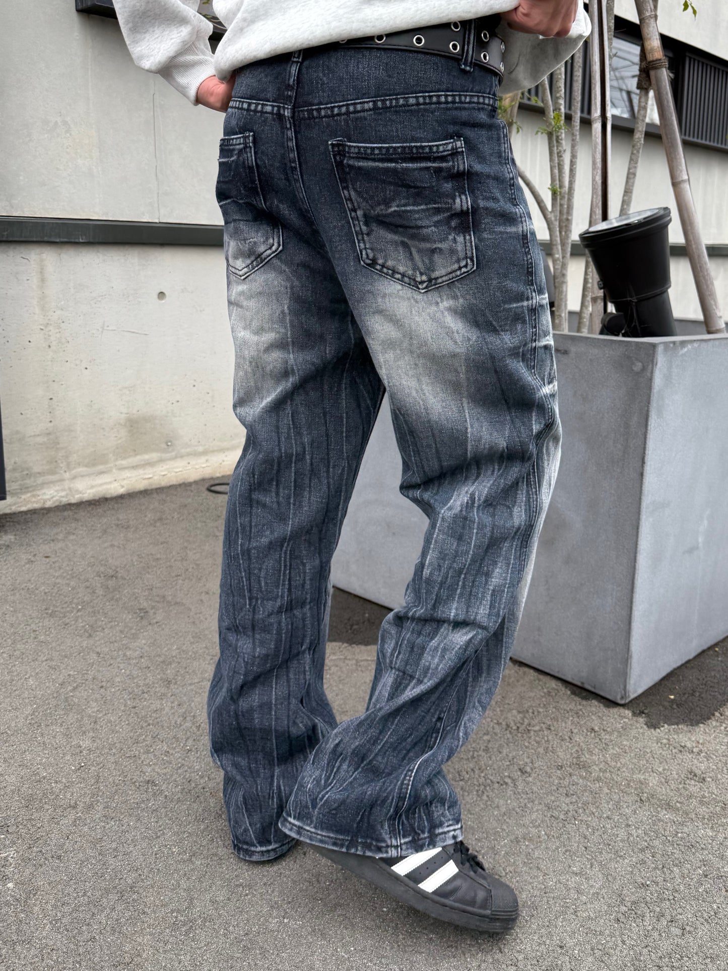 ライン加工デニムパンツ DPB90186