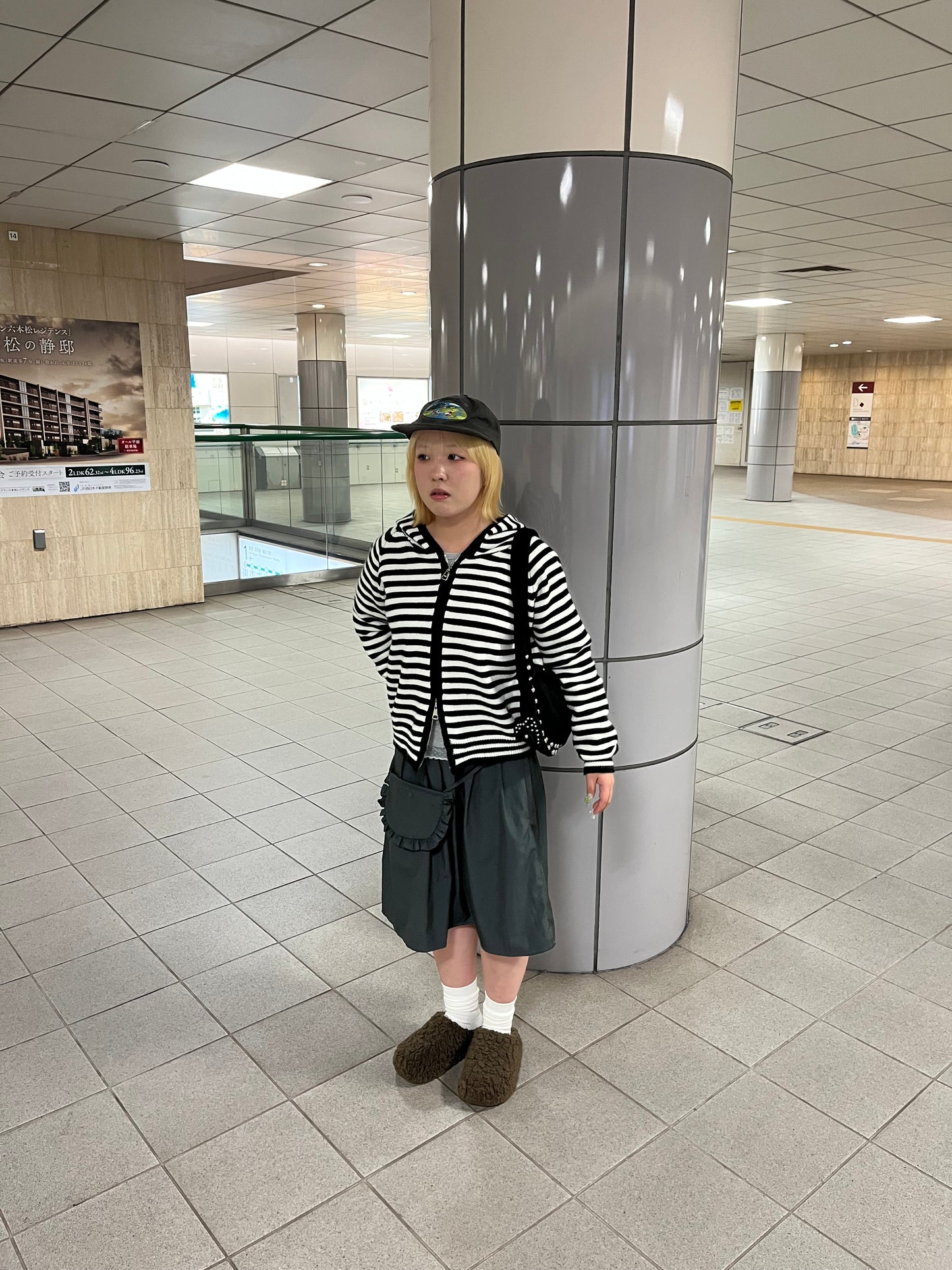 ボーダーニットジップパーカー DPB97030