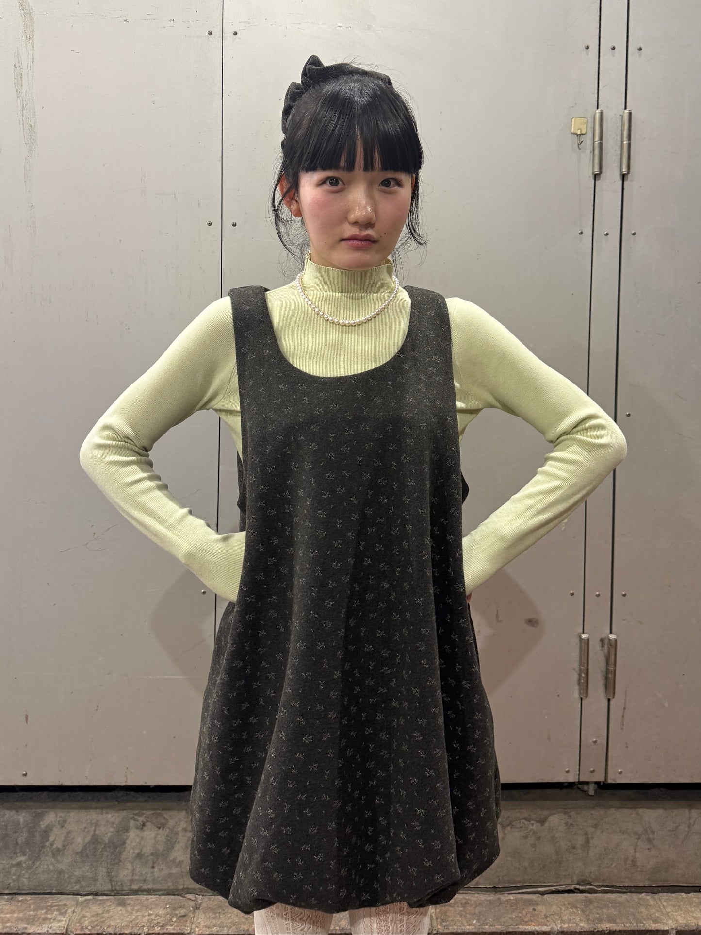 ミニフラワーバルーンワンピース&シュシュ DPA43715