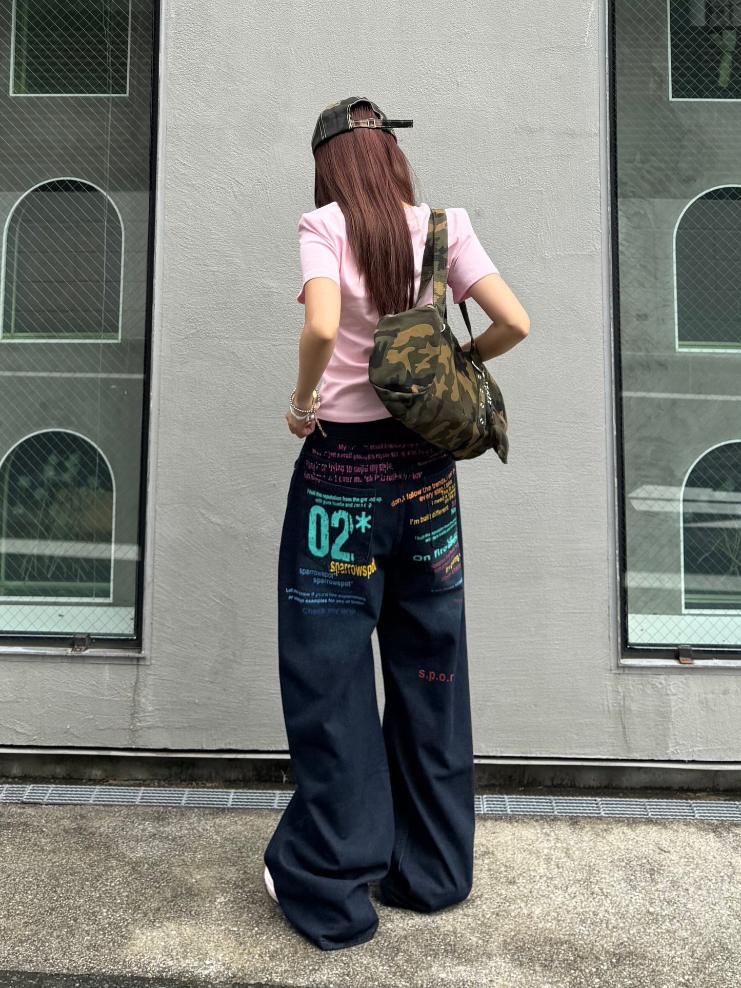 【即納】ビビットロゴデニムパンツ DPB86306S