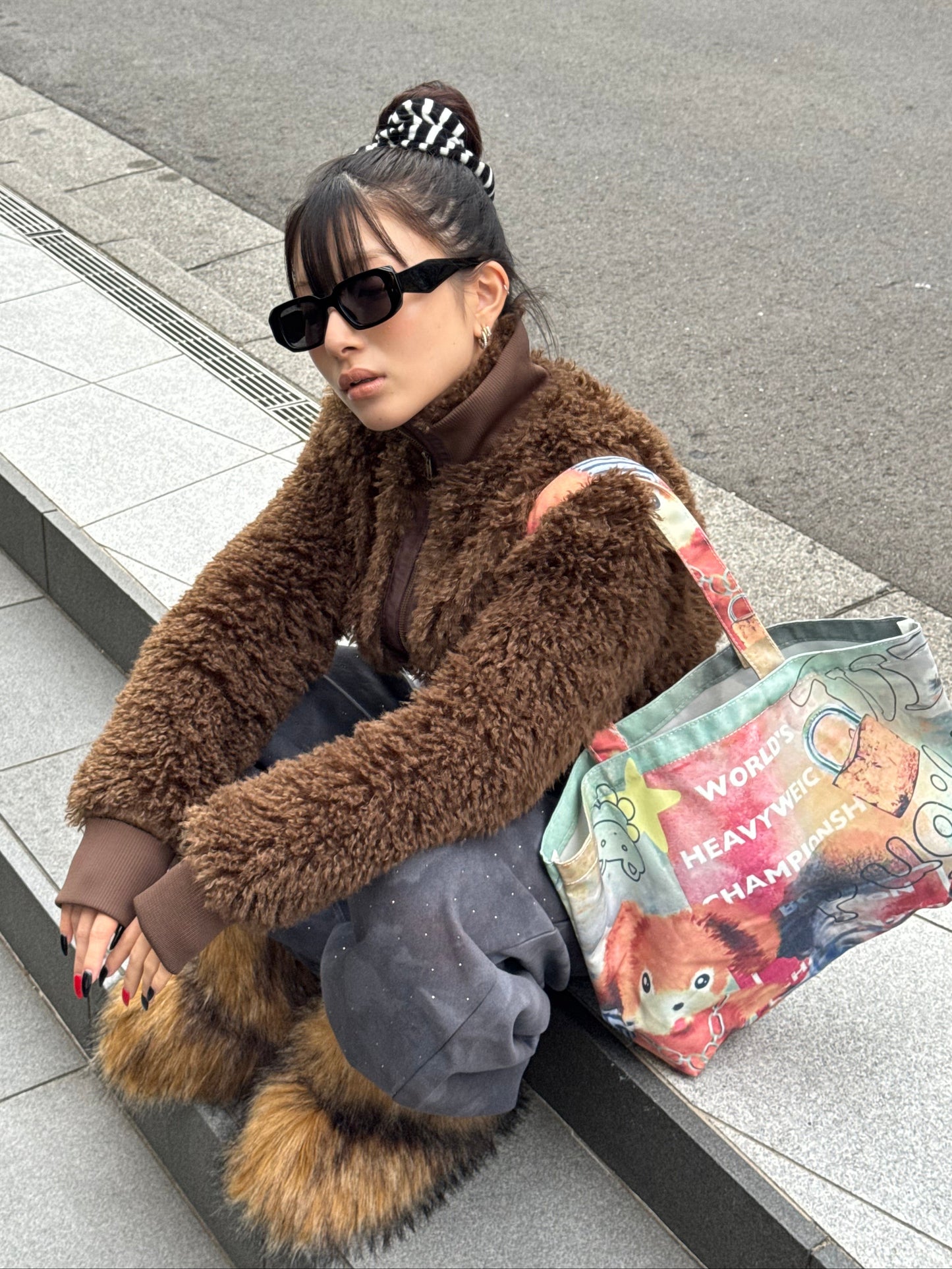 ワイドラメデニムパンツ DPB86173