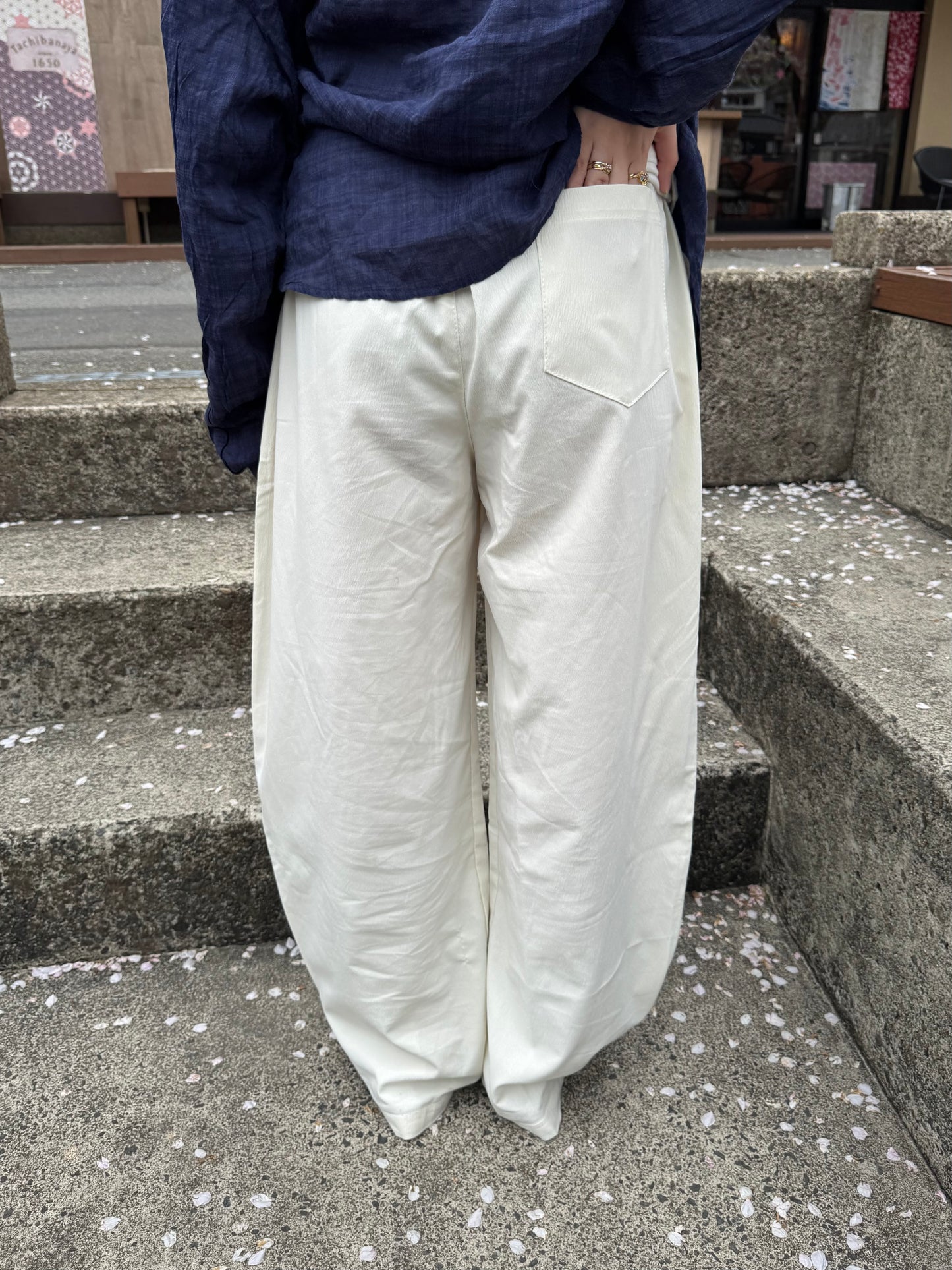 リネンライクワイドパンツ DPC03040