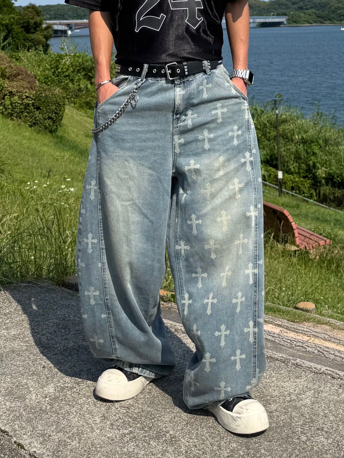 クロスオーバーデニムパンツ DPB90254