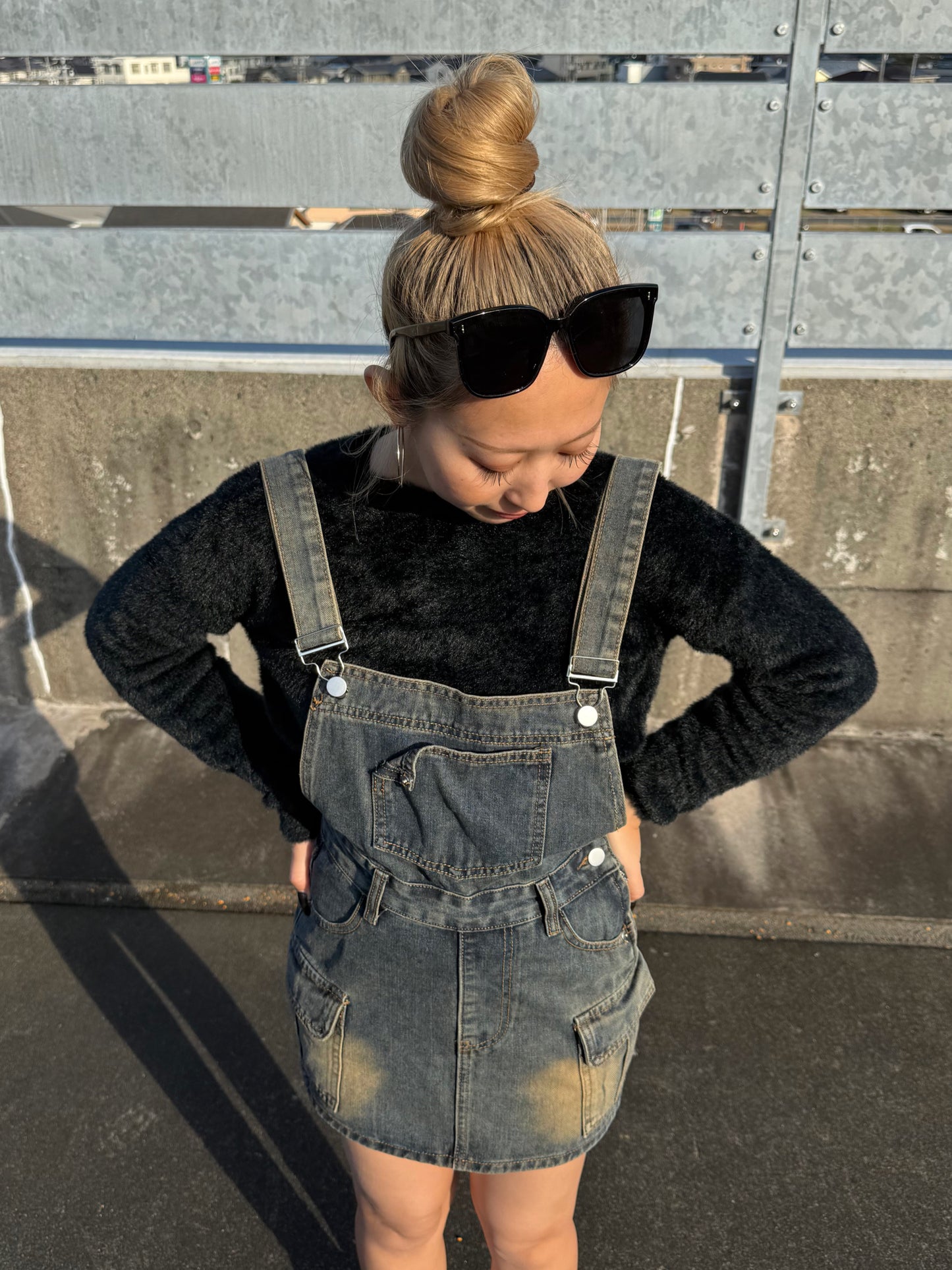 デニムミニサロペット DPB73502