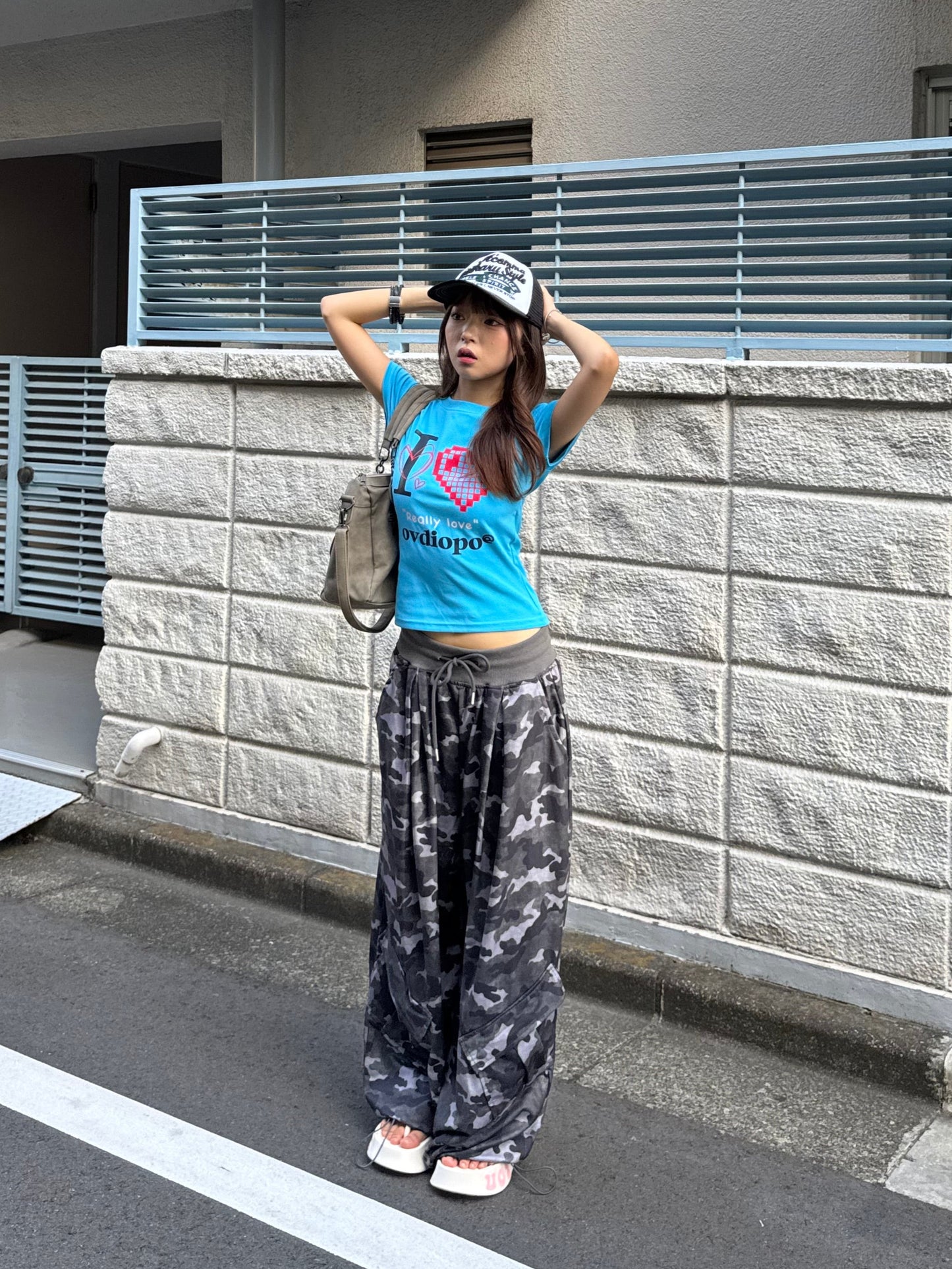 ピクセルアイラブTシャツ DPB86086