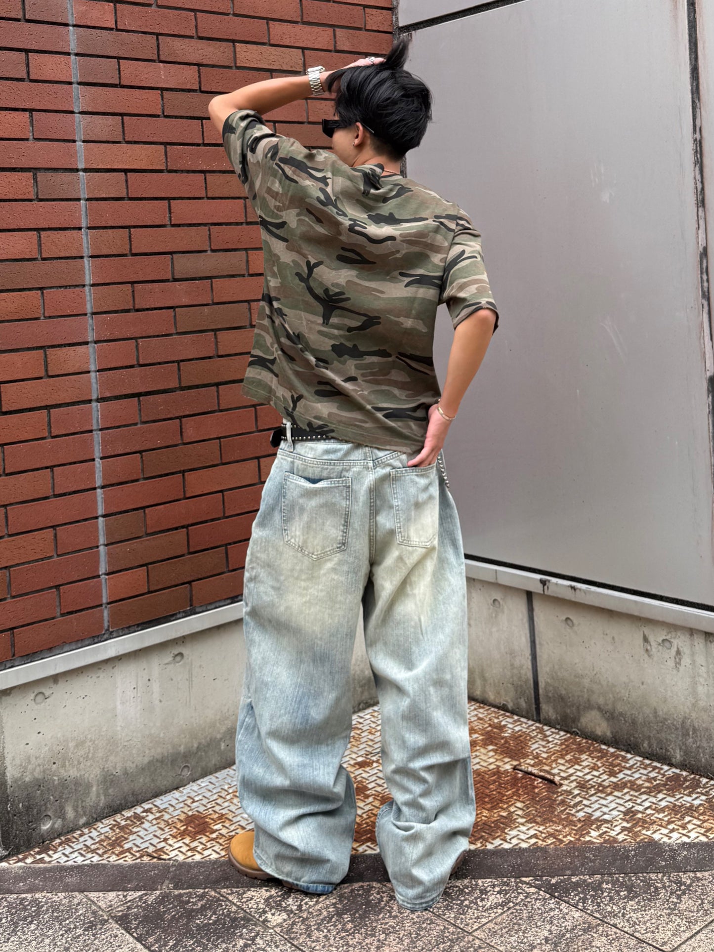 【即納】ウォッシュバルーンデニムパンツ DPB90219S