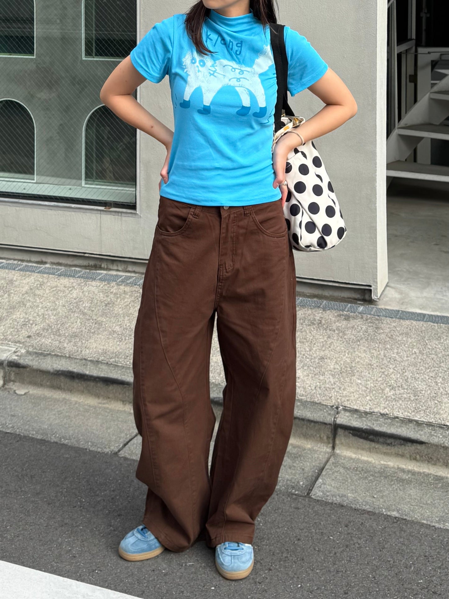 キャットプリントTシャツ DPB91028
