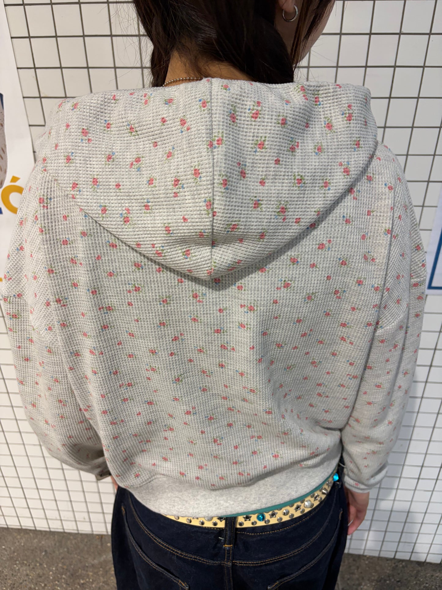 ミニフラワーワッフルジップアップ DPB92139