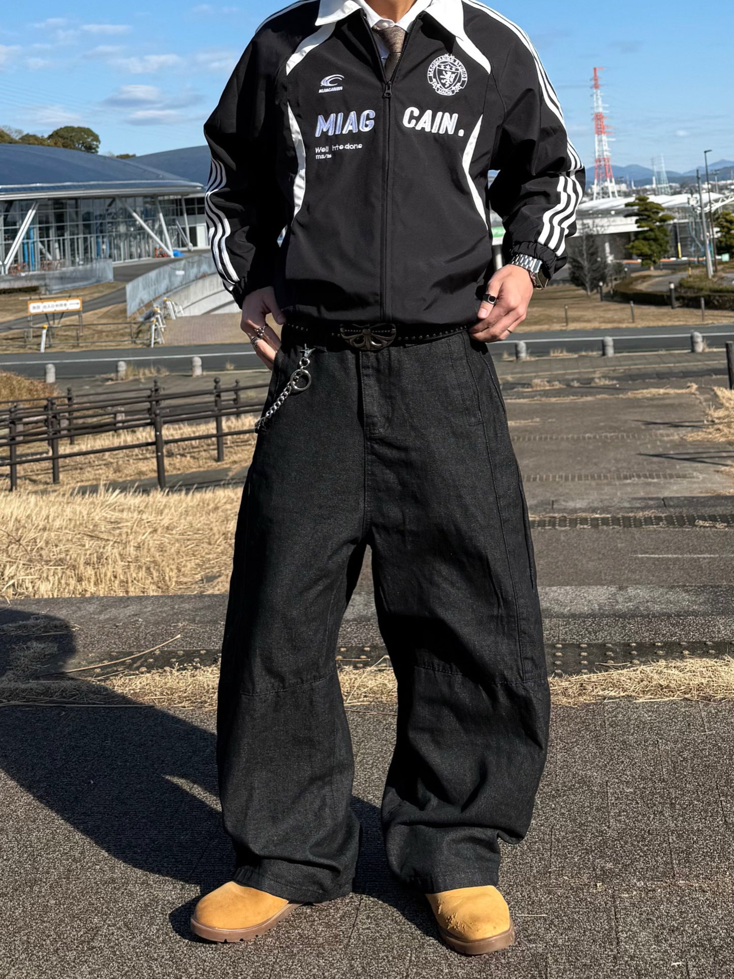 ストリートワイドデニムパンツ DPB90157