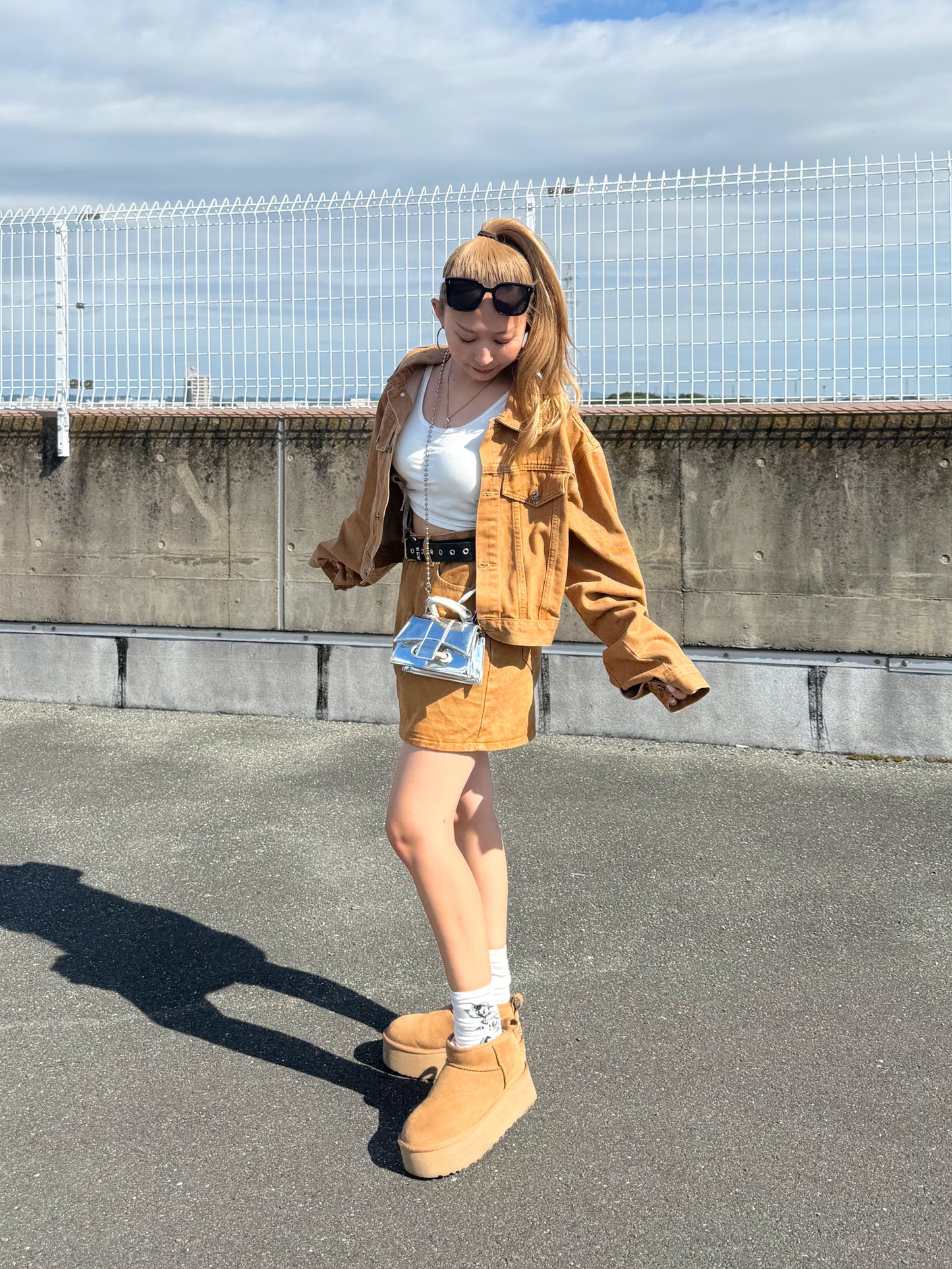 ブラウンデニムセットアップ DPB73478