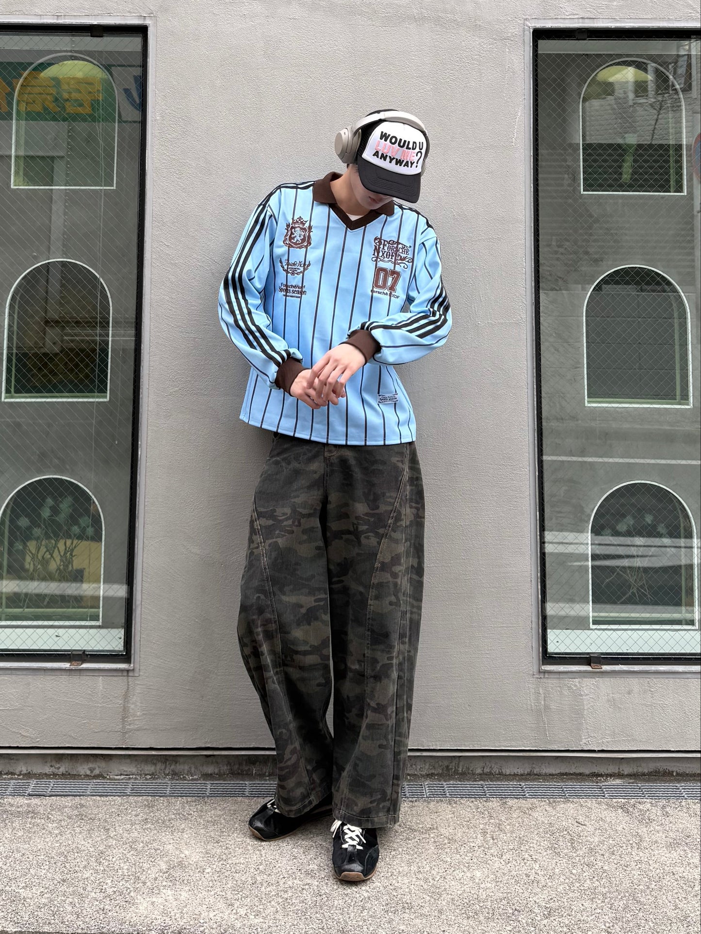 カモフラワイドデニムパンツ DPC05031