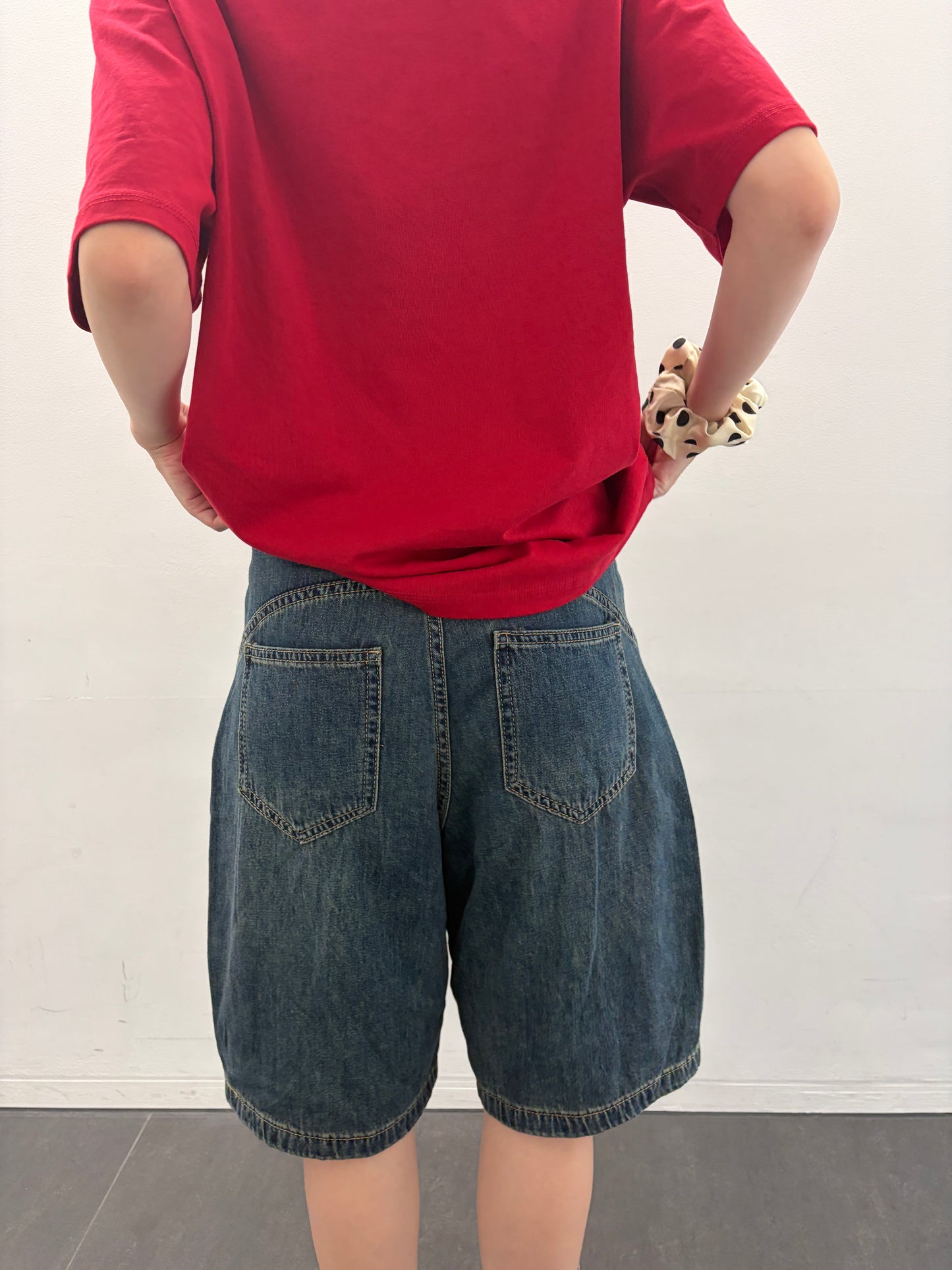 カーブデニムハーフパンツ DPB99124