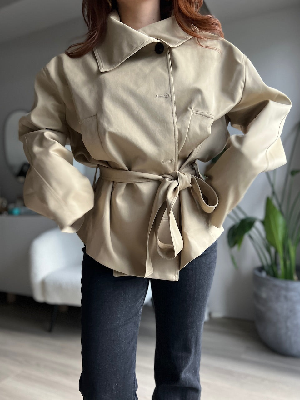 ベルト付きテーラードジャケット DPB56343