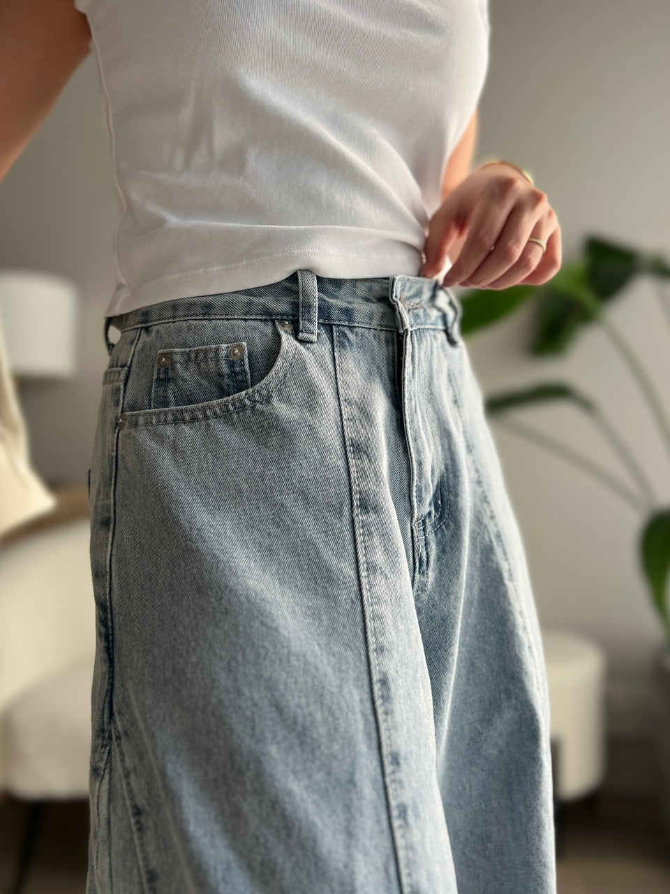 カーブシルエットデニムパンツ DPB56325