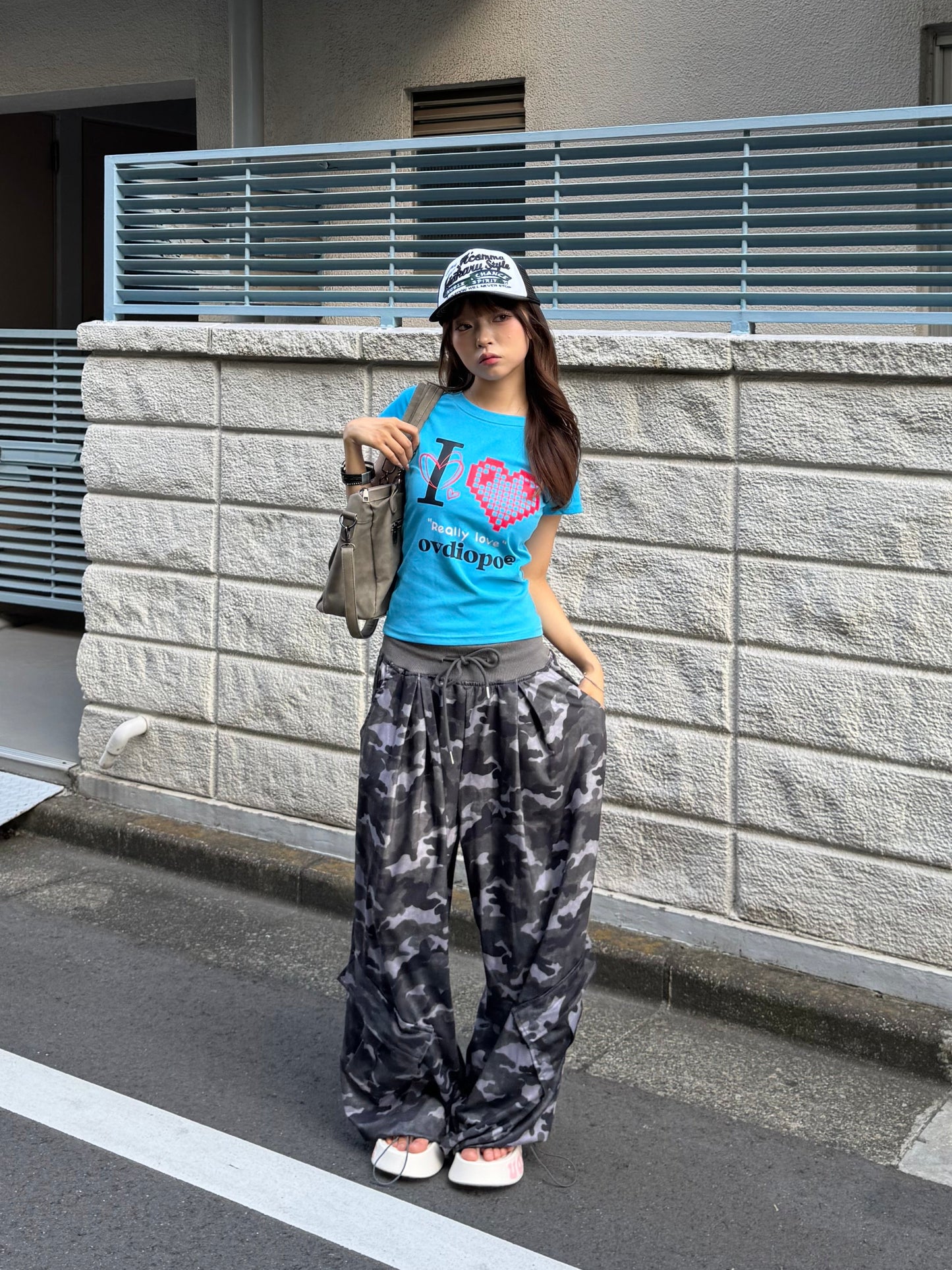 ピクセルアイラブTシャツ DPB86086