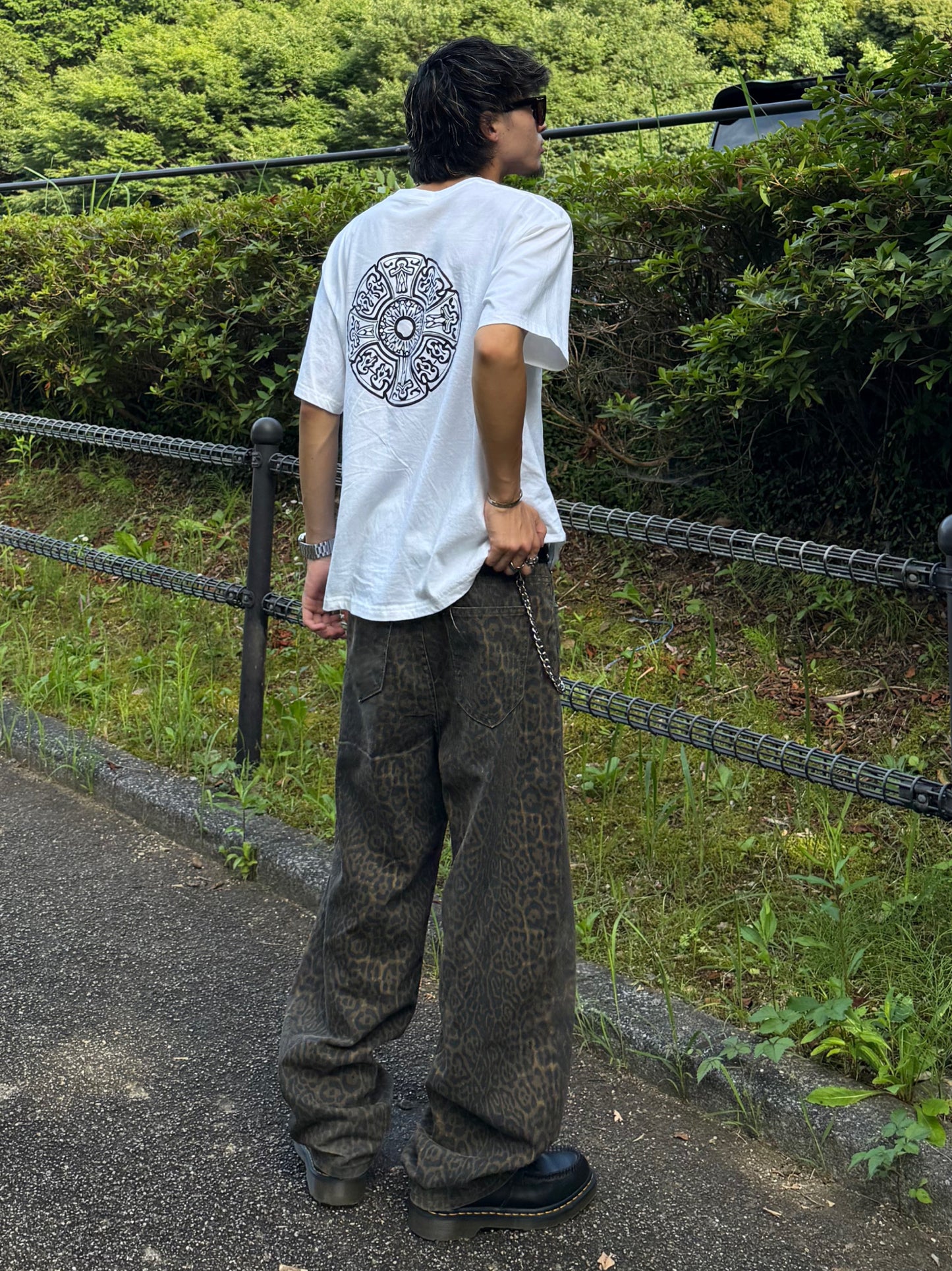 Kenshin_レオパードデニムパンツ DPB73355